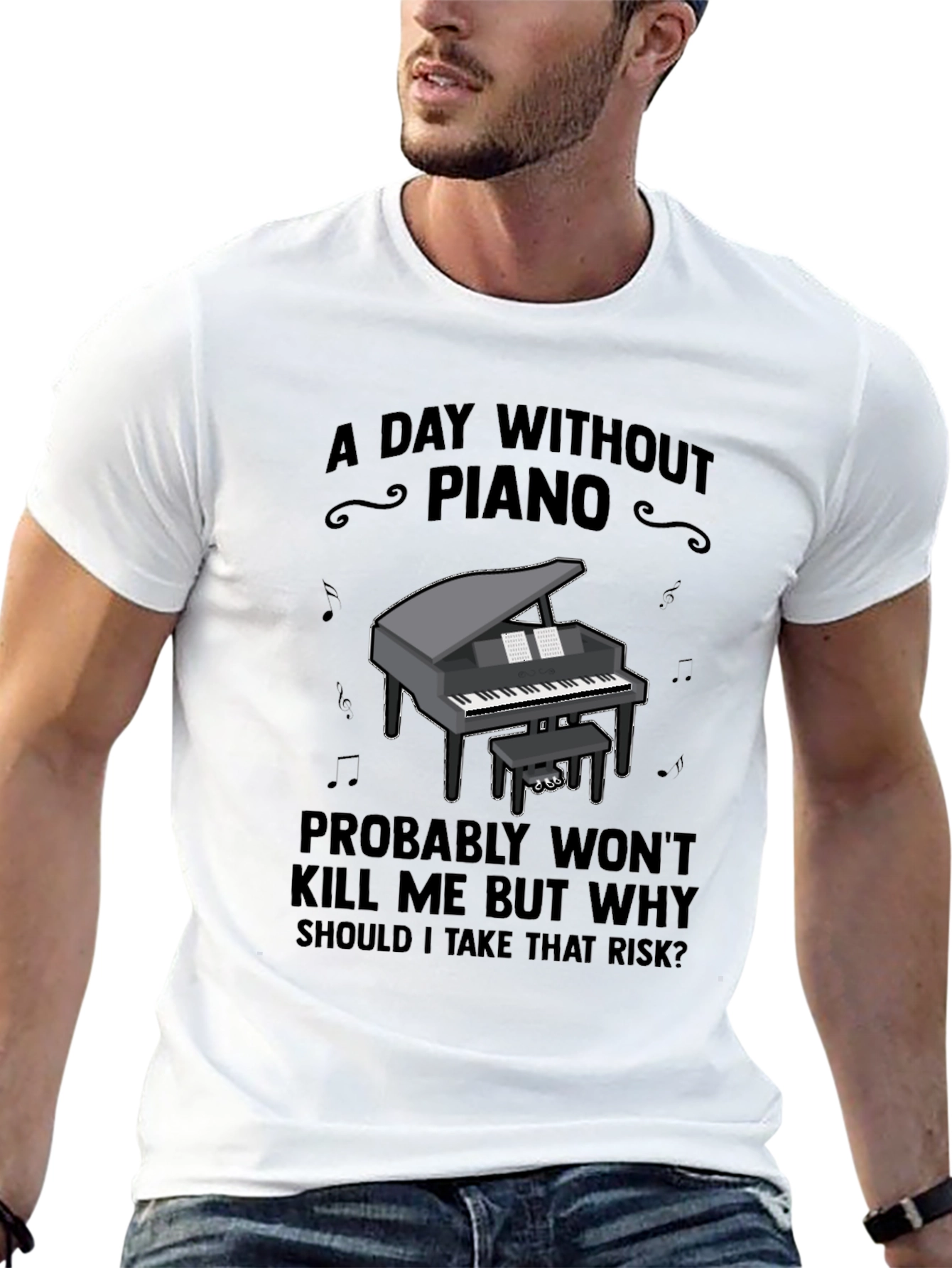 Piano T-Shirt - A Day Without Piano