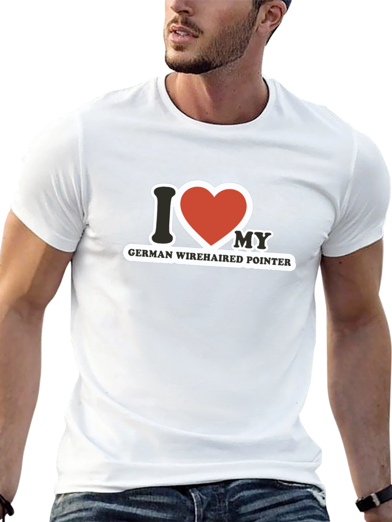 I Love My German Wirehaired Pointer T-Shirt