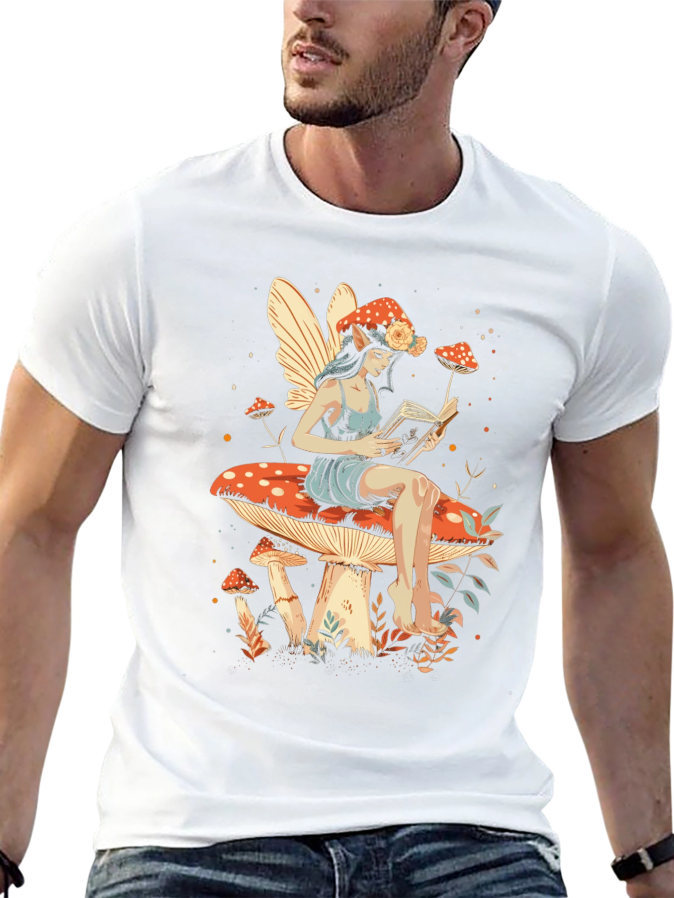 Whimsical Mushroom Fairy T-Shirt