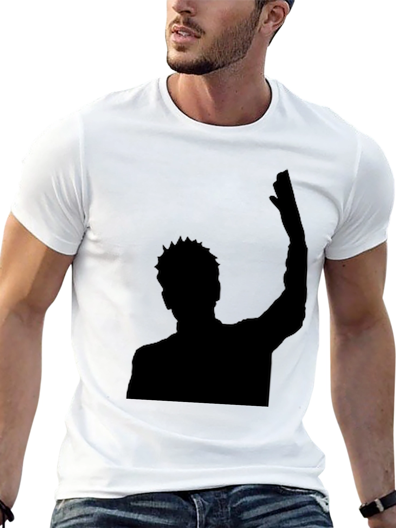 Silhouette Graphic Black T-Shirt - Menswear