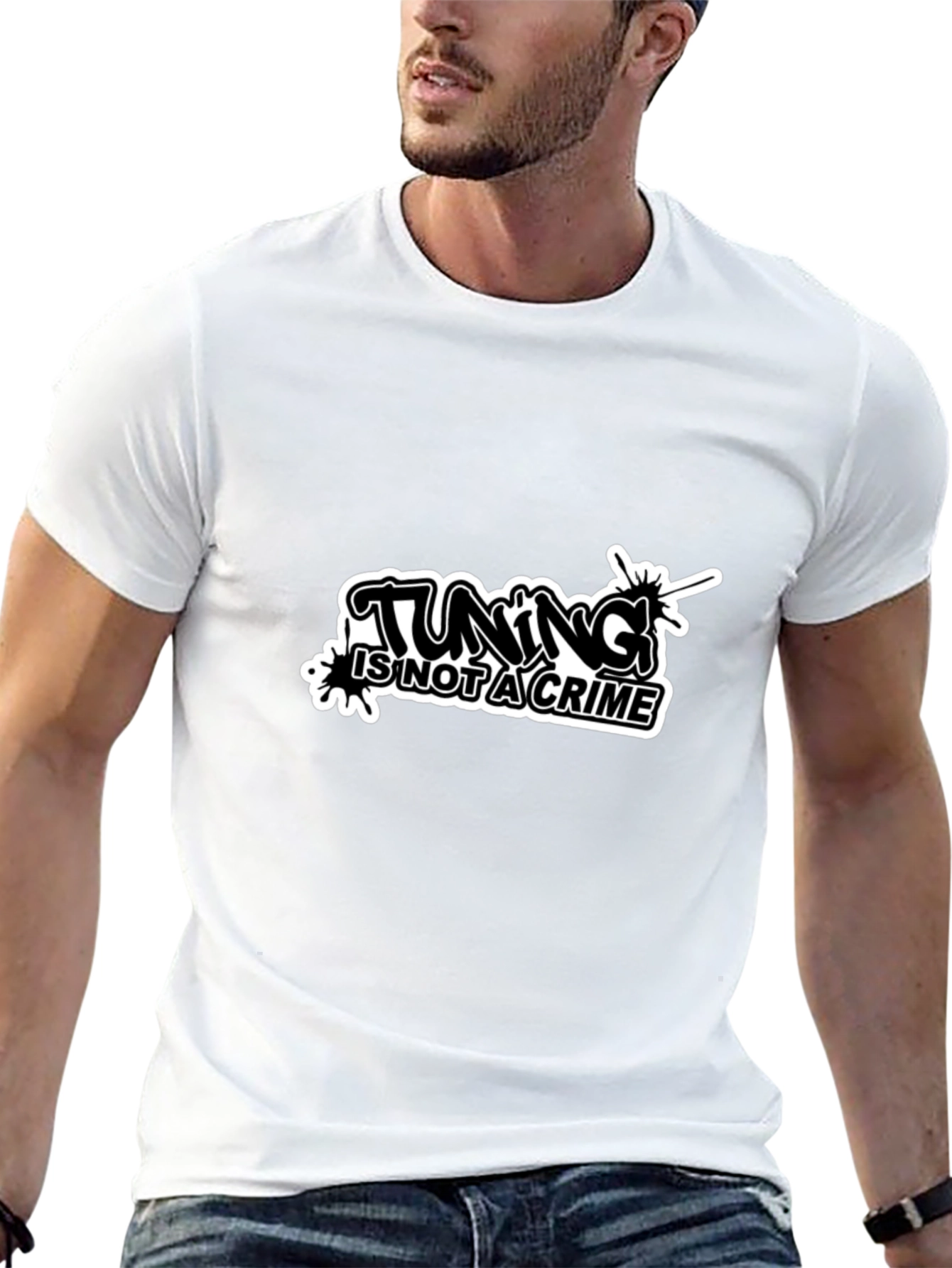 Tuning is Not a Crime Black T-Shirt