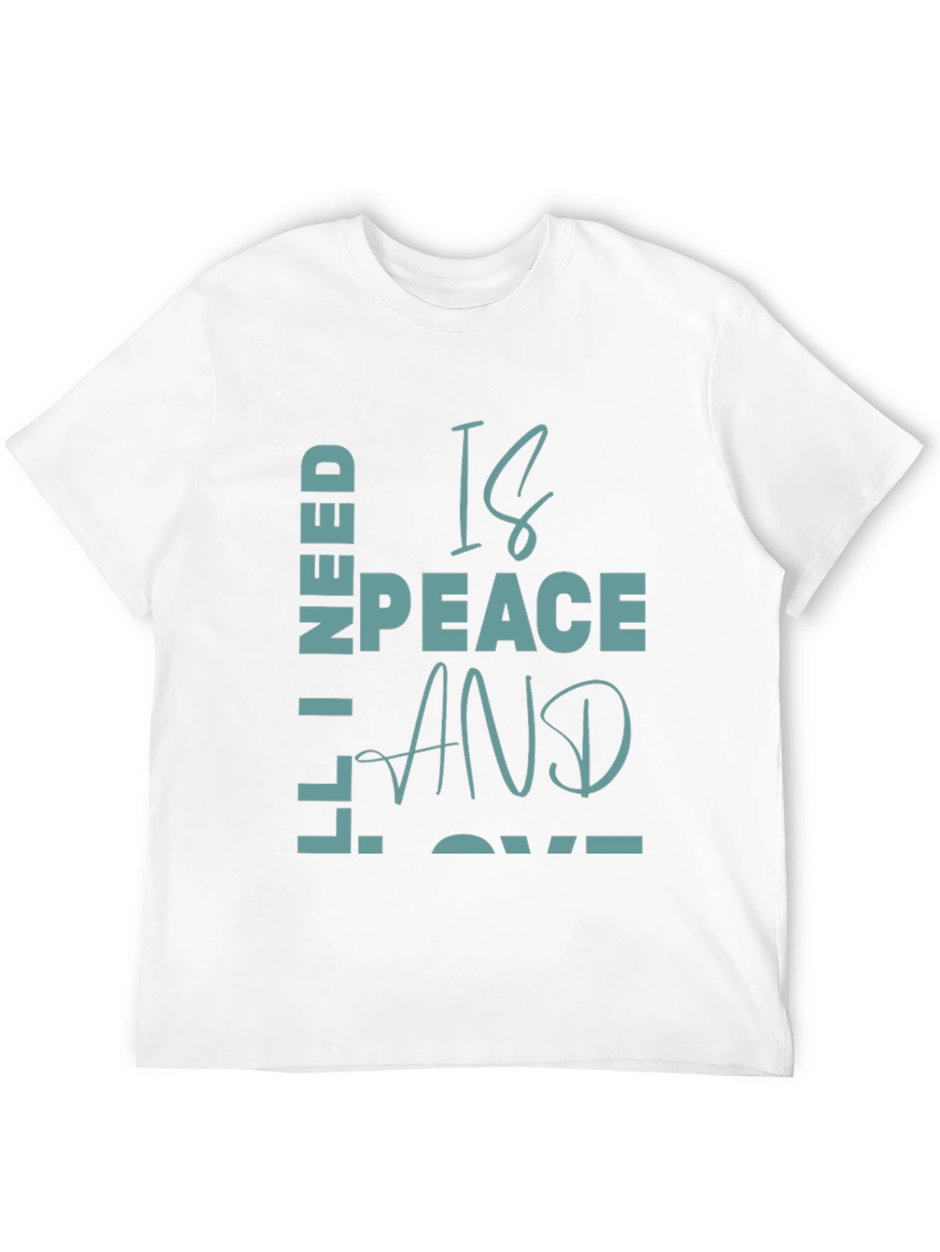 Peace and Love Graphic T-Shirt - Casual Comfort