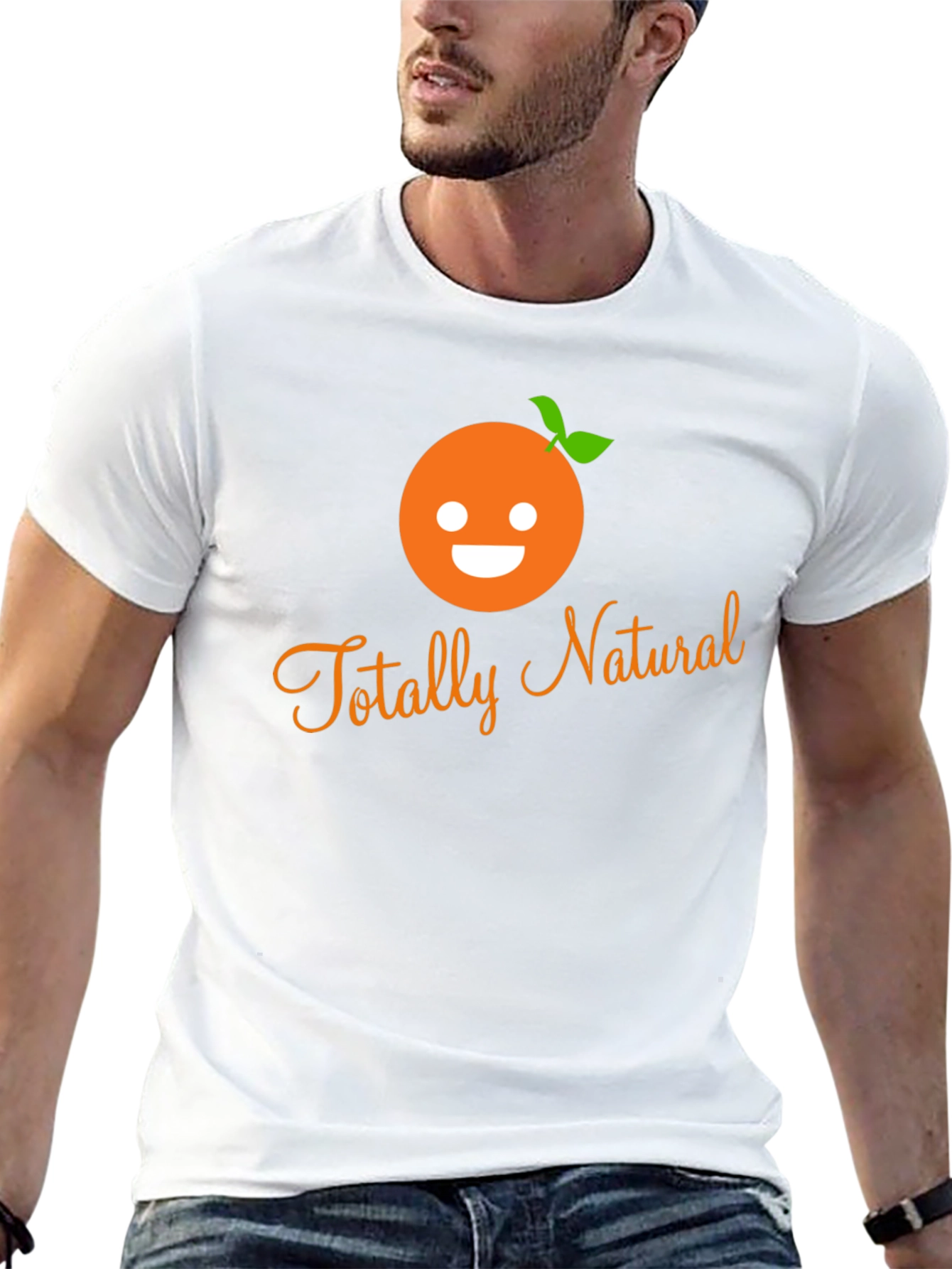 Totally Natural Orange Graphic T-Shirt