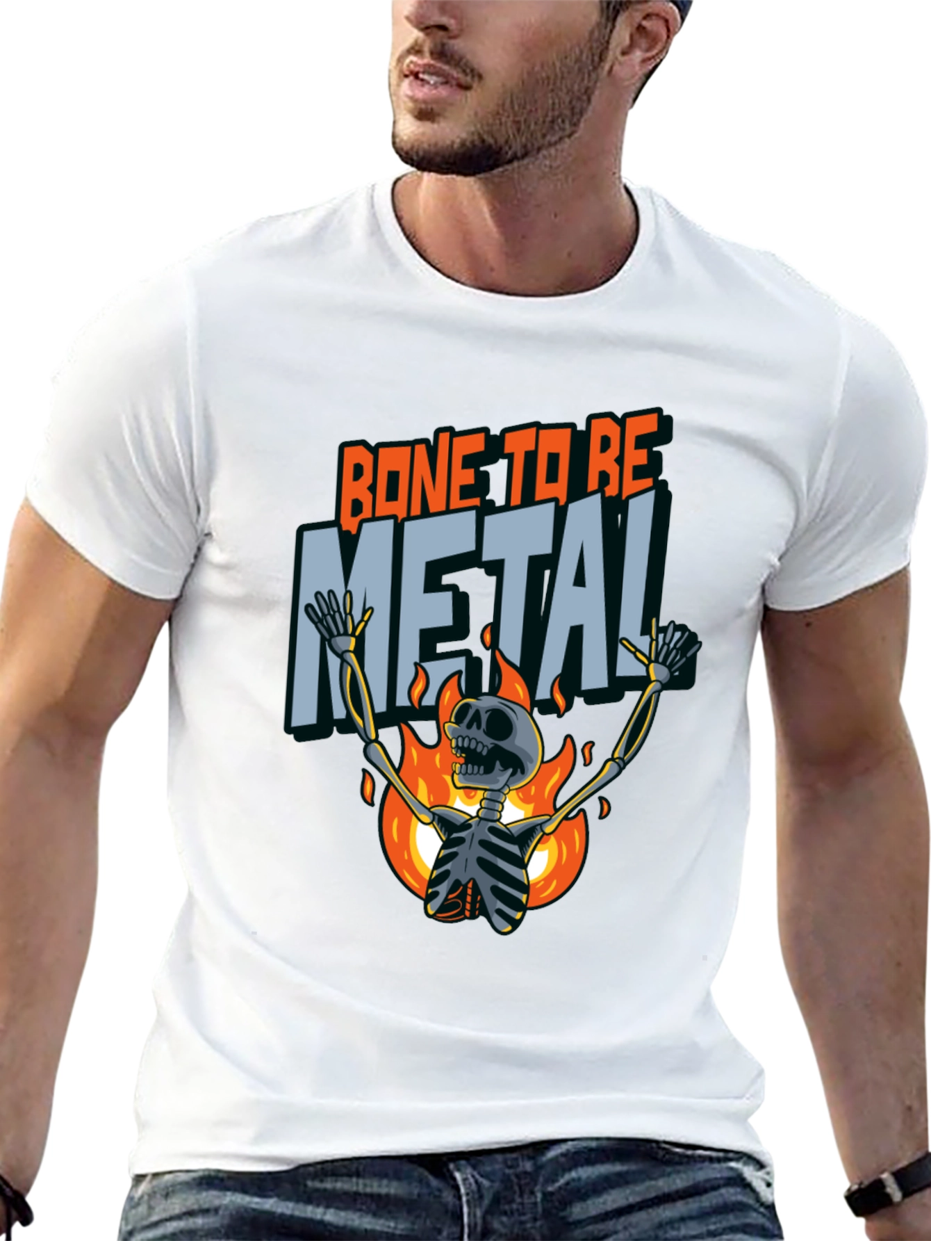 Bone To Be Metal Skeleton T-Shirt