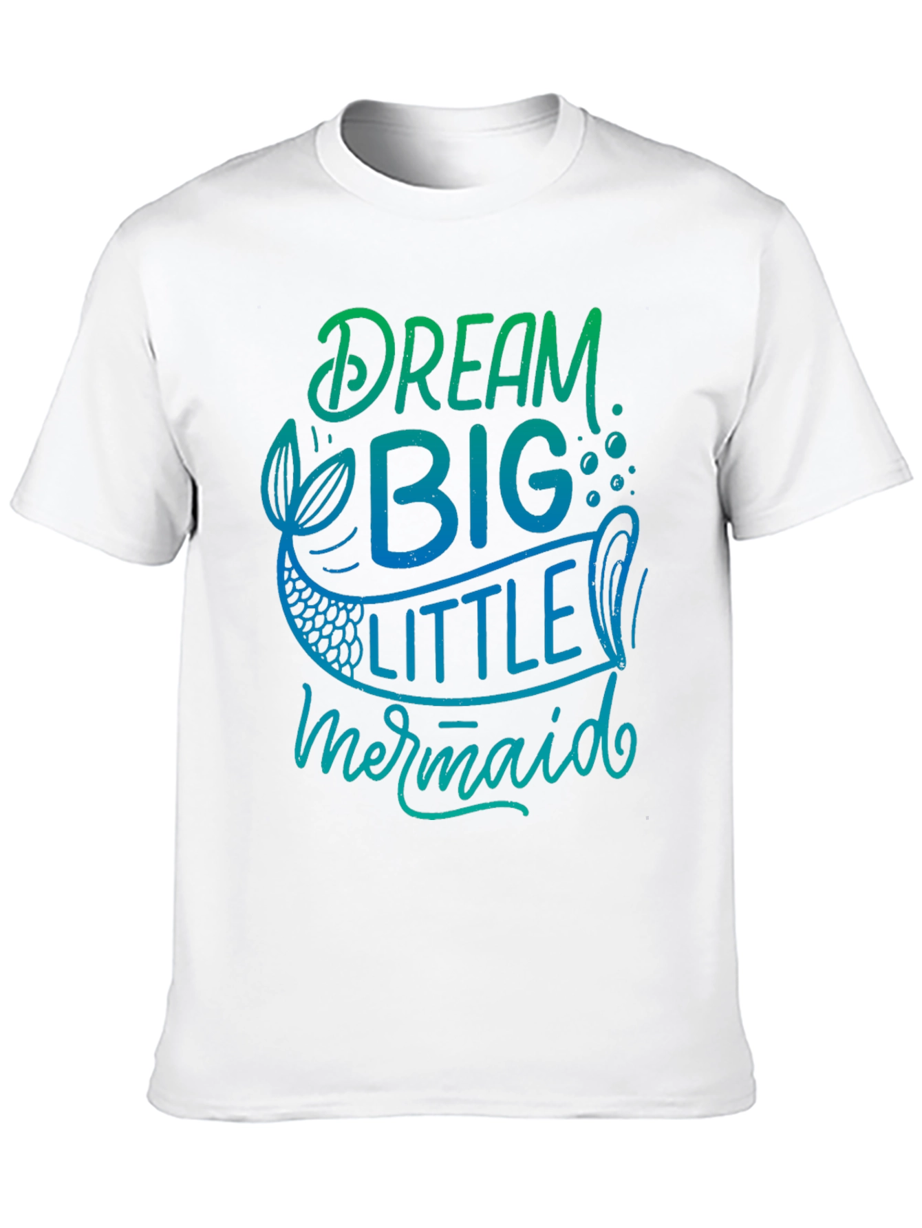 Dream Big Little Mermaid Black T-Shirt