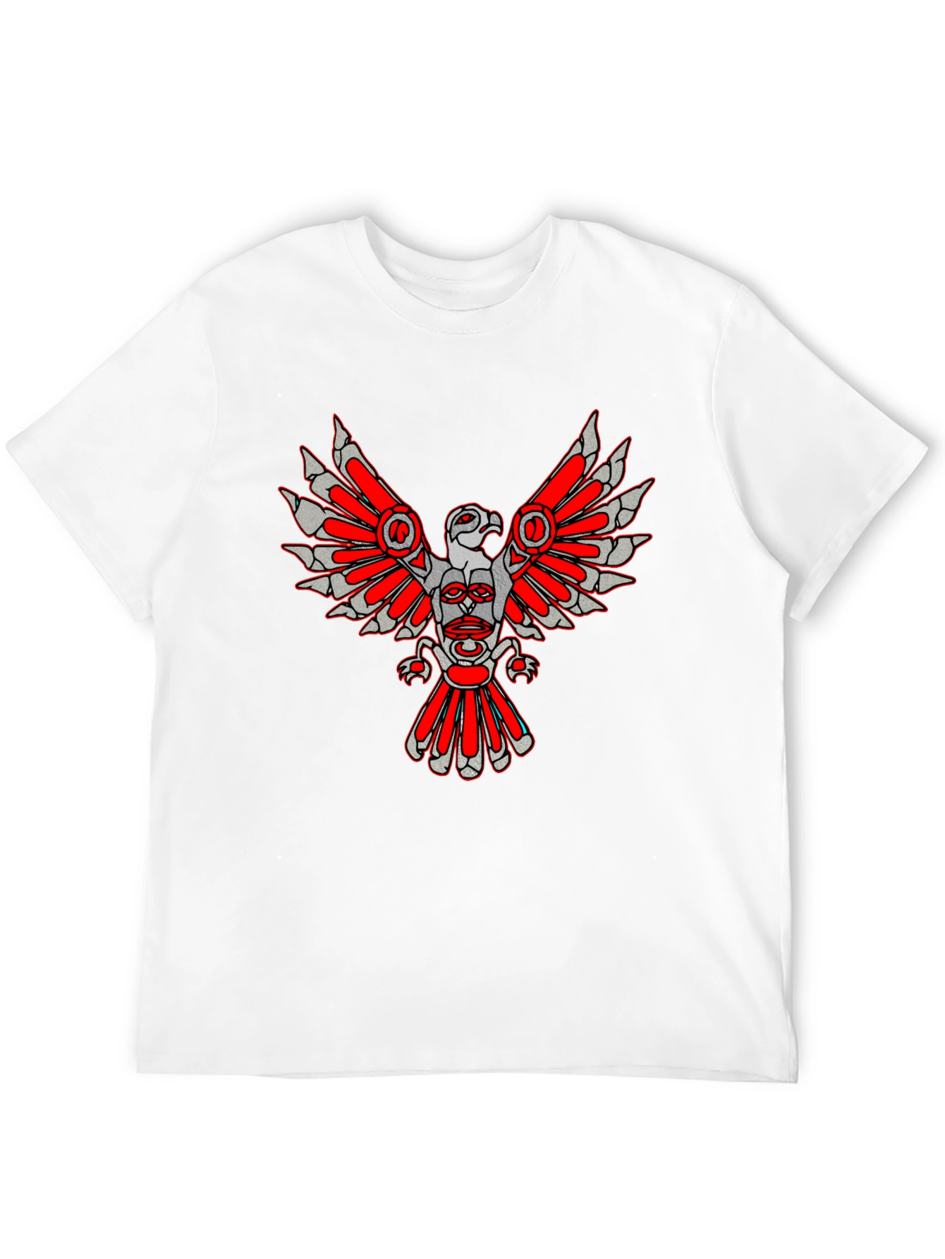 Tribal Eagle Graphic Tee - Black