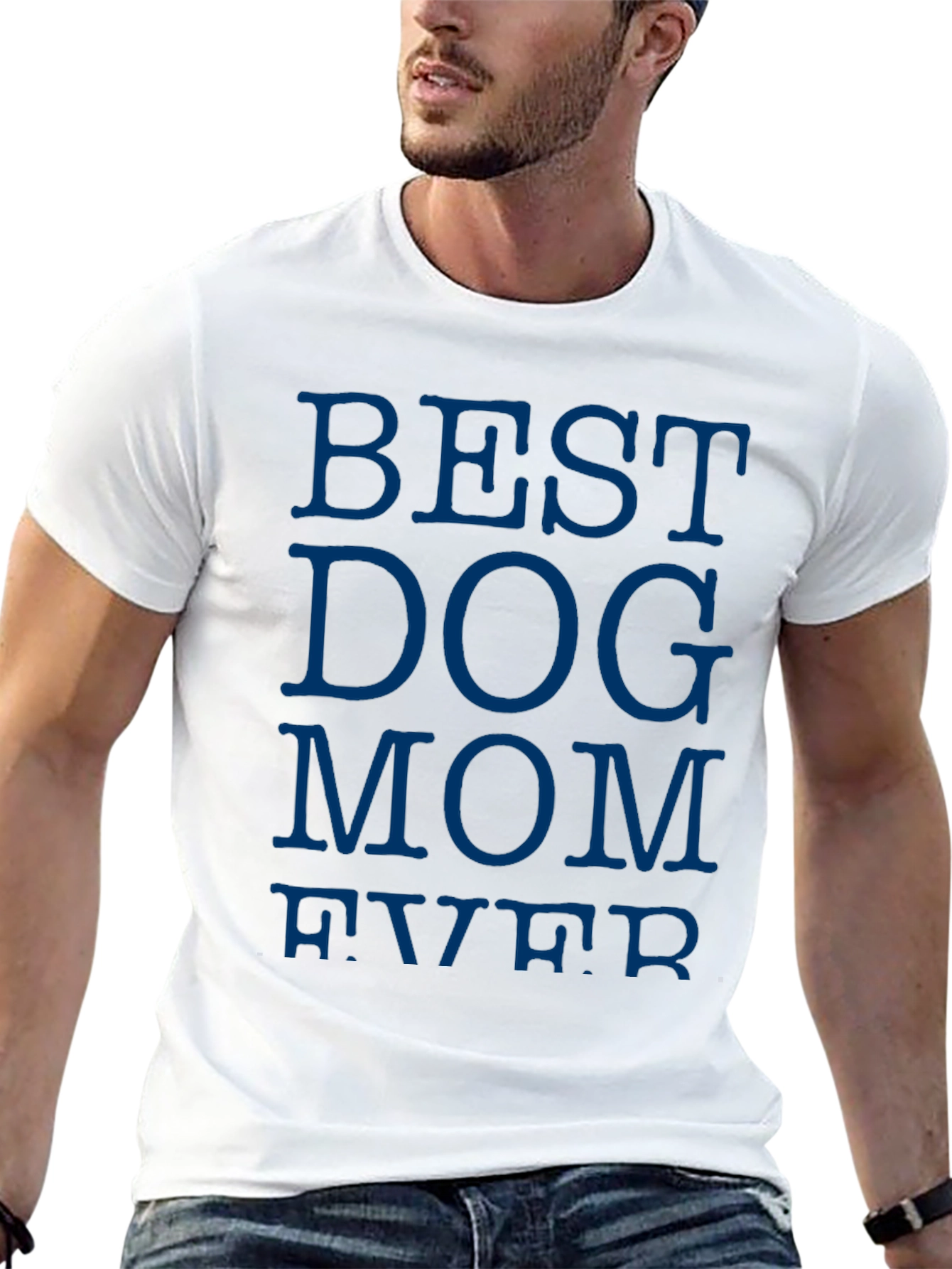 Best Dog Mom Ever Black T-Shirt