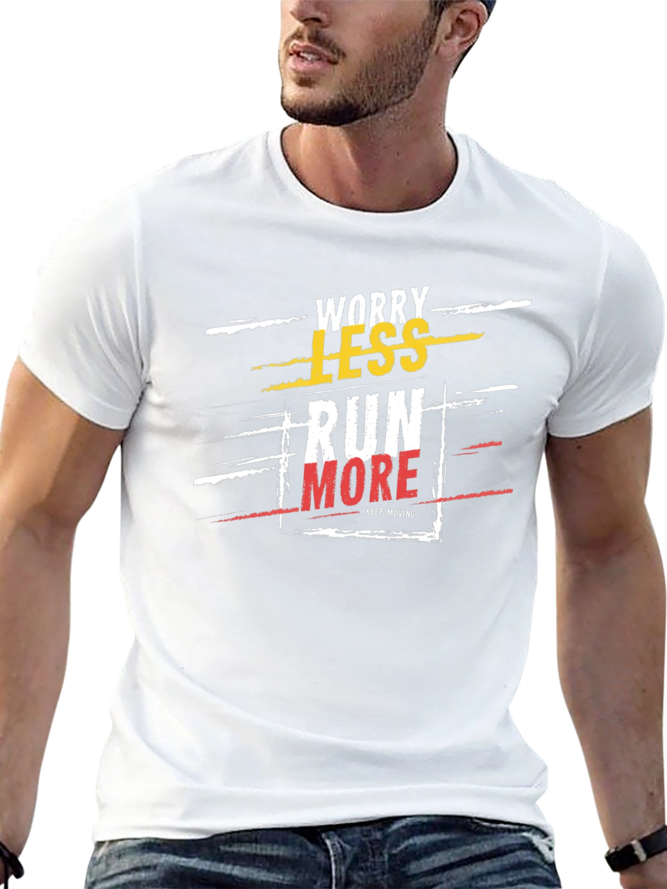 Worry Less Run More Graphic Tee
