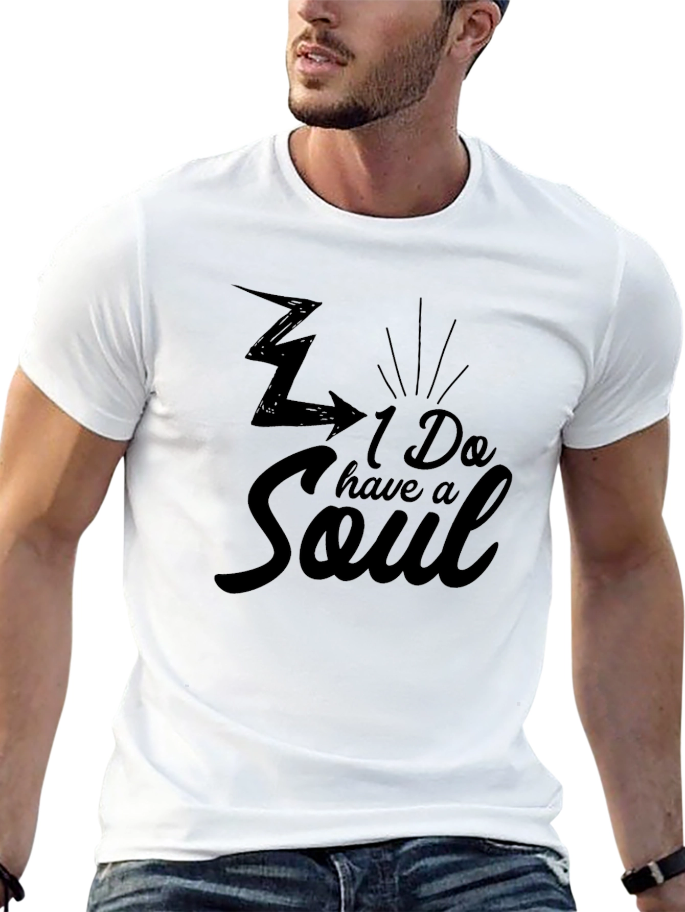 I Do Have a Soul Graphic T-Shirt - Black