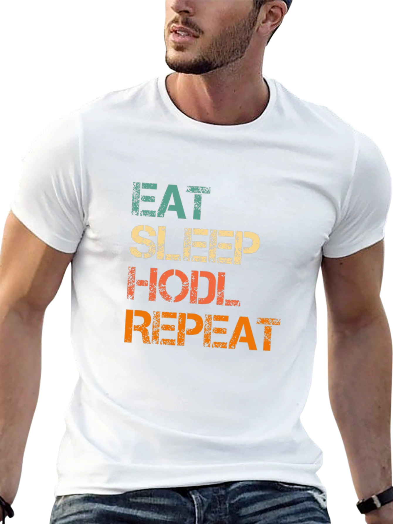 Eat Sleep HODL Repeat Crypto T-Shirt