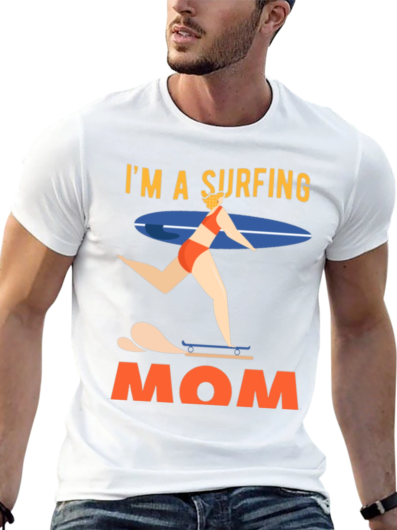 Im a Surfing Mom Graphic T-Shirt