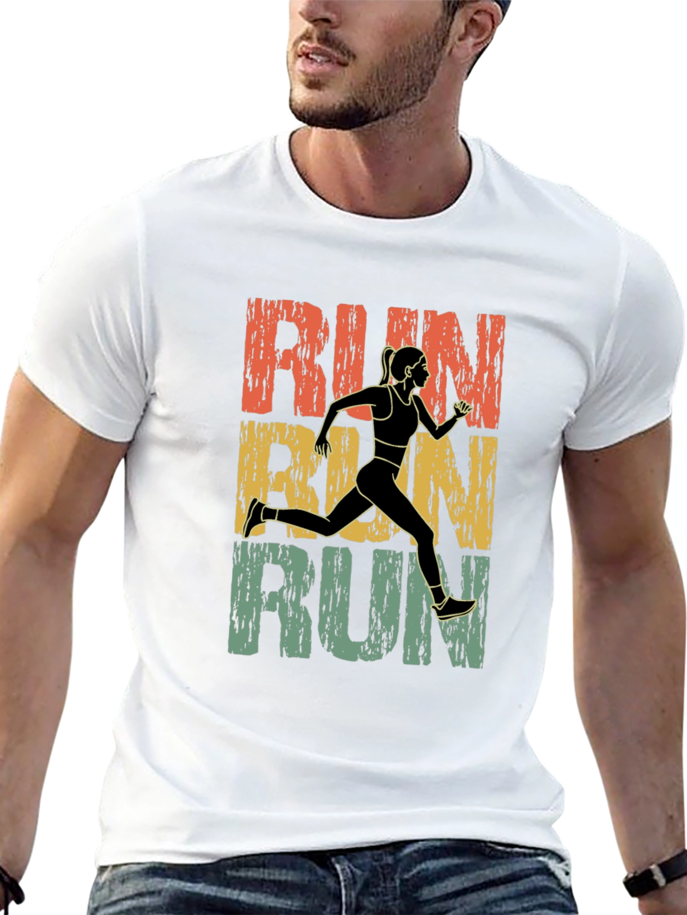 Retro Run Graphic T-Shirt