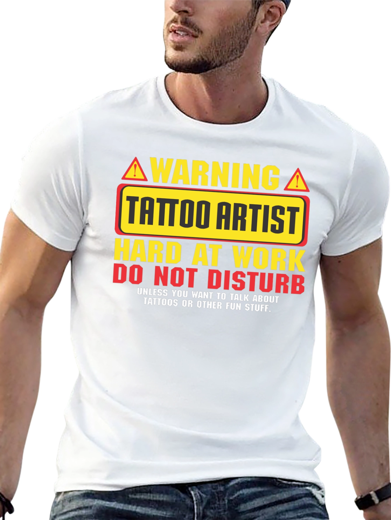 Tattoo Artist Warning Graphic T-Shirt
