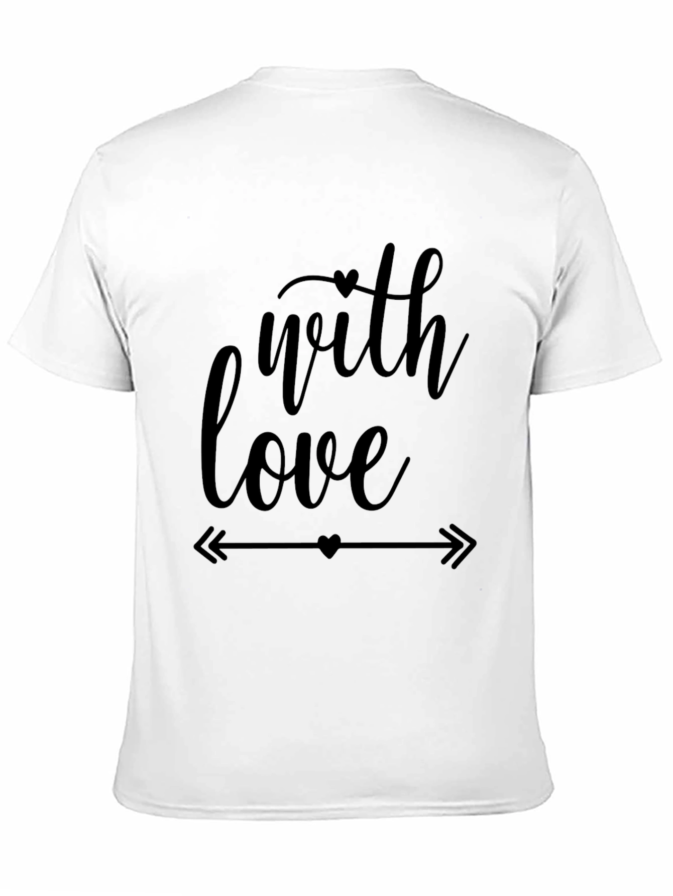 With Love Graphic Tee - Black Casual T-Shirt