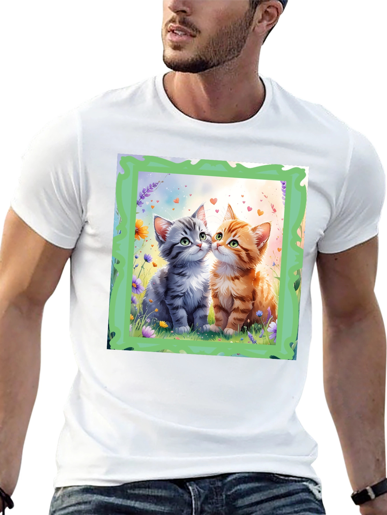 Cute Kitten Love Graphic Tee