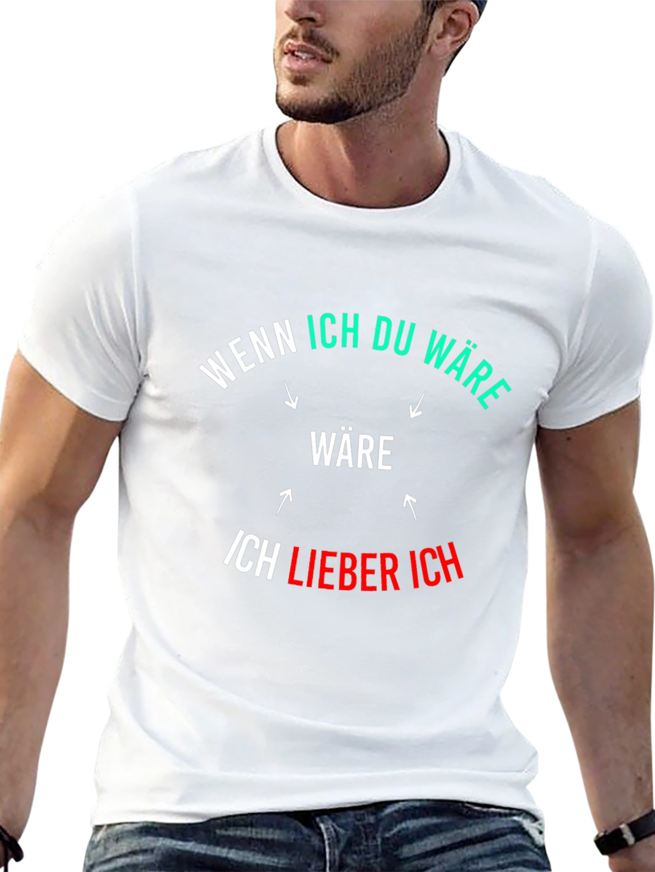 Funny German Phrase Graphic Black T-Shirt