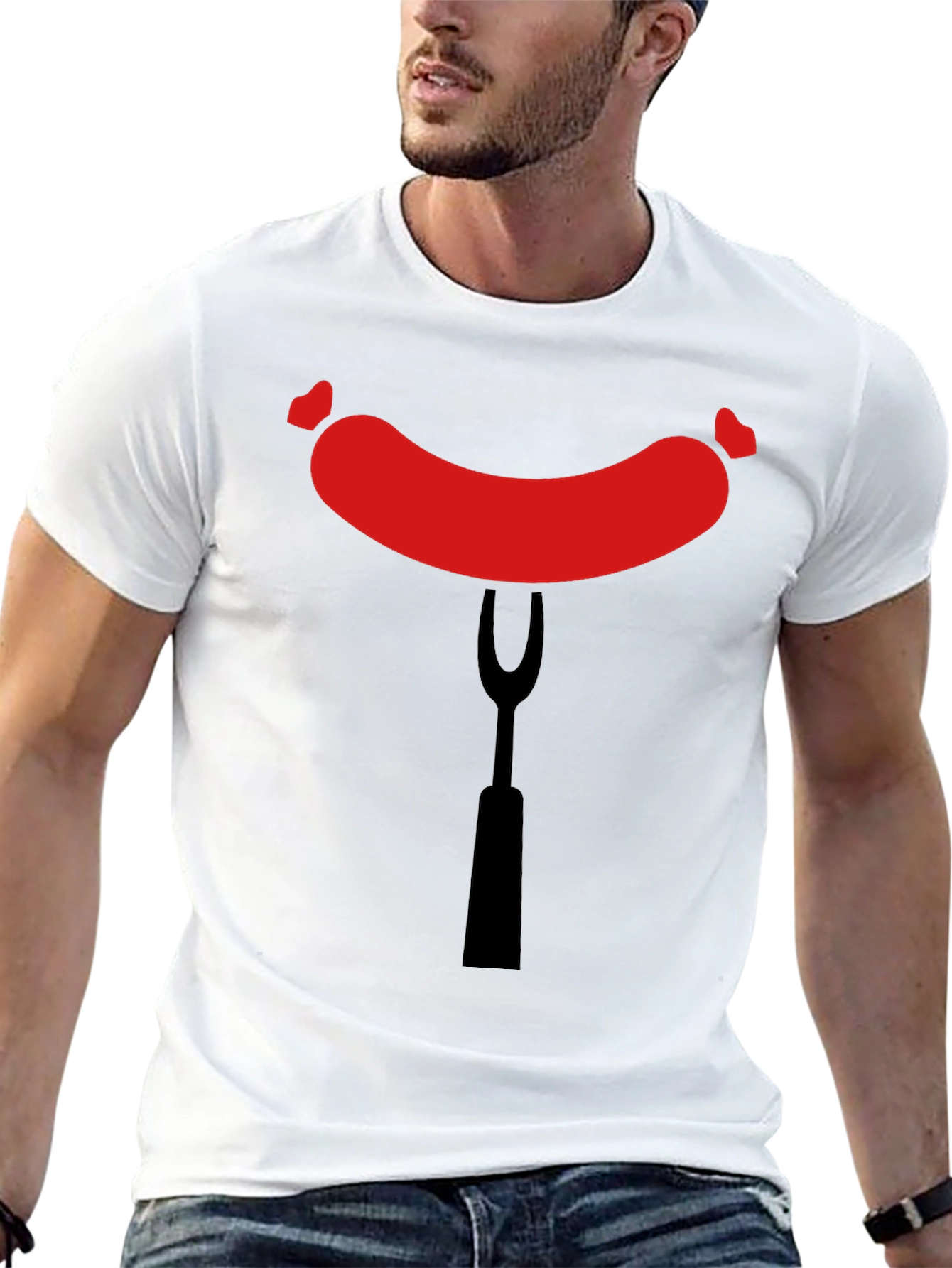 Funny Sausage T-Shirt - Grill Master BBQ Tee