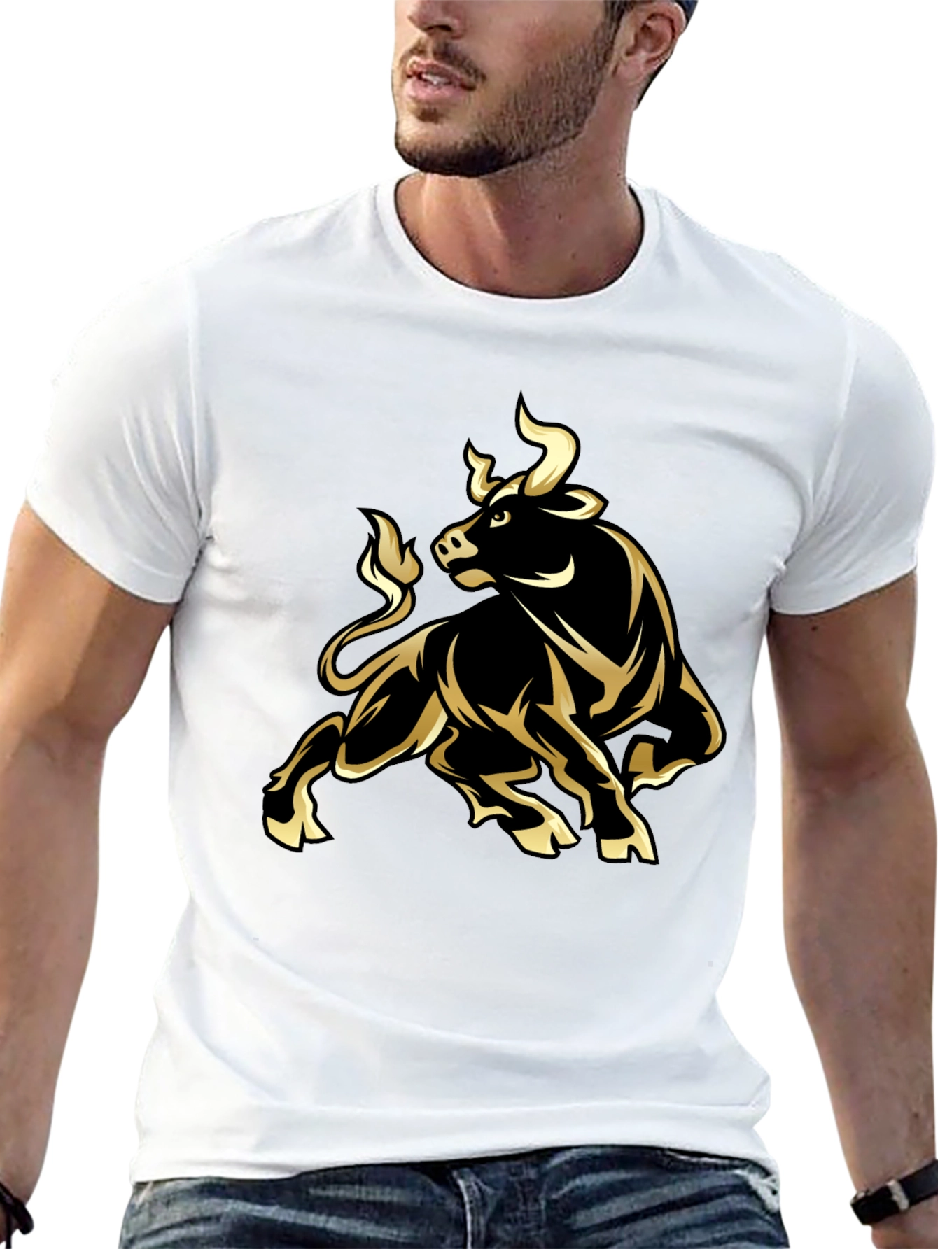 Black Bull Graphic Tee - Bold Style