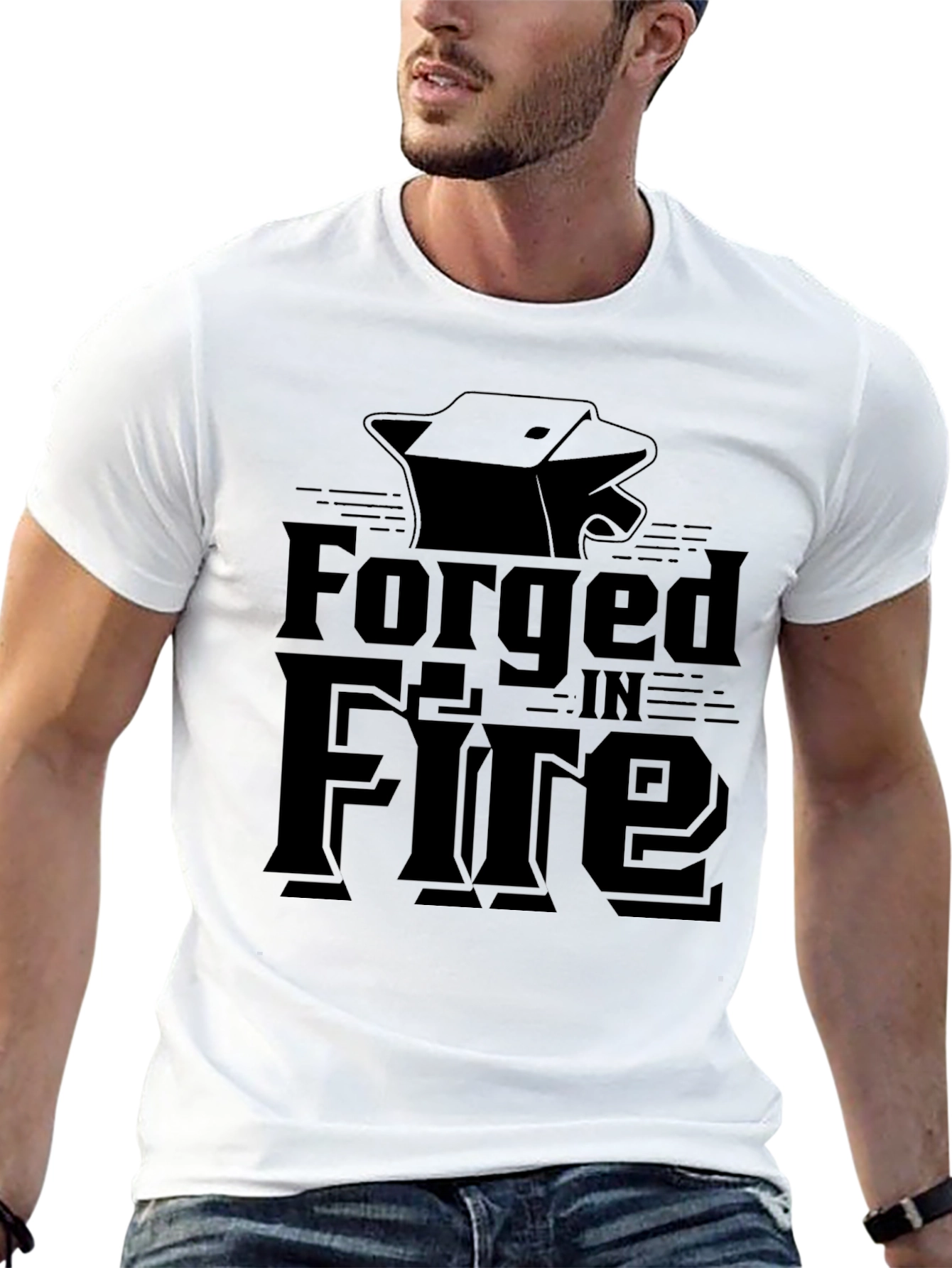 Forged In Fire Black Graphic Tee