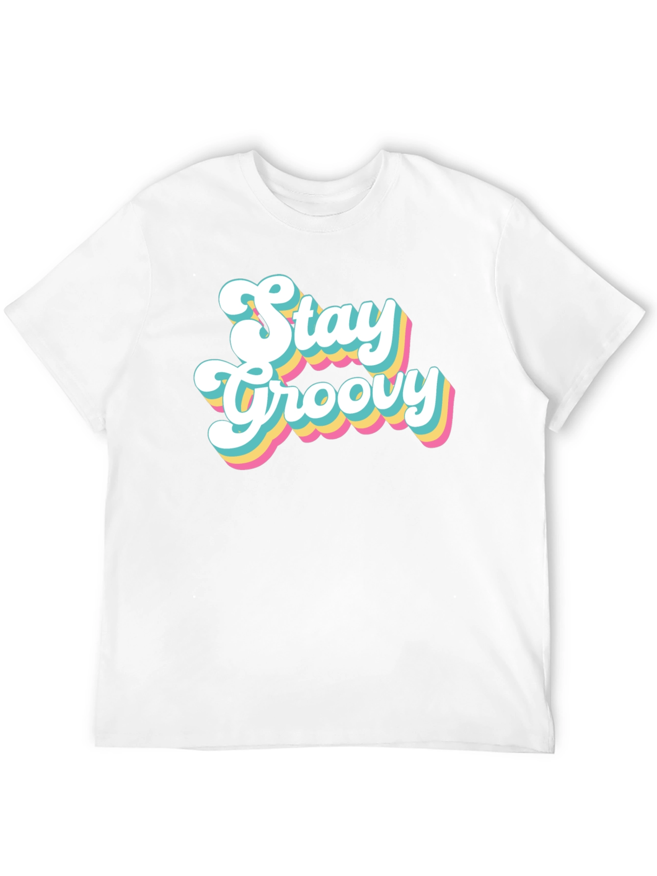 Stay Groovy Retro T-Shirt - Black