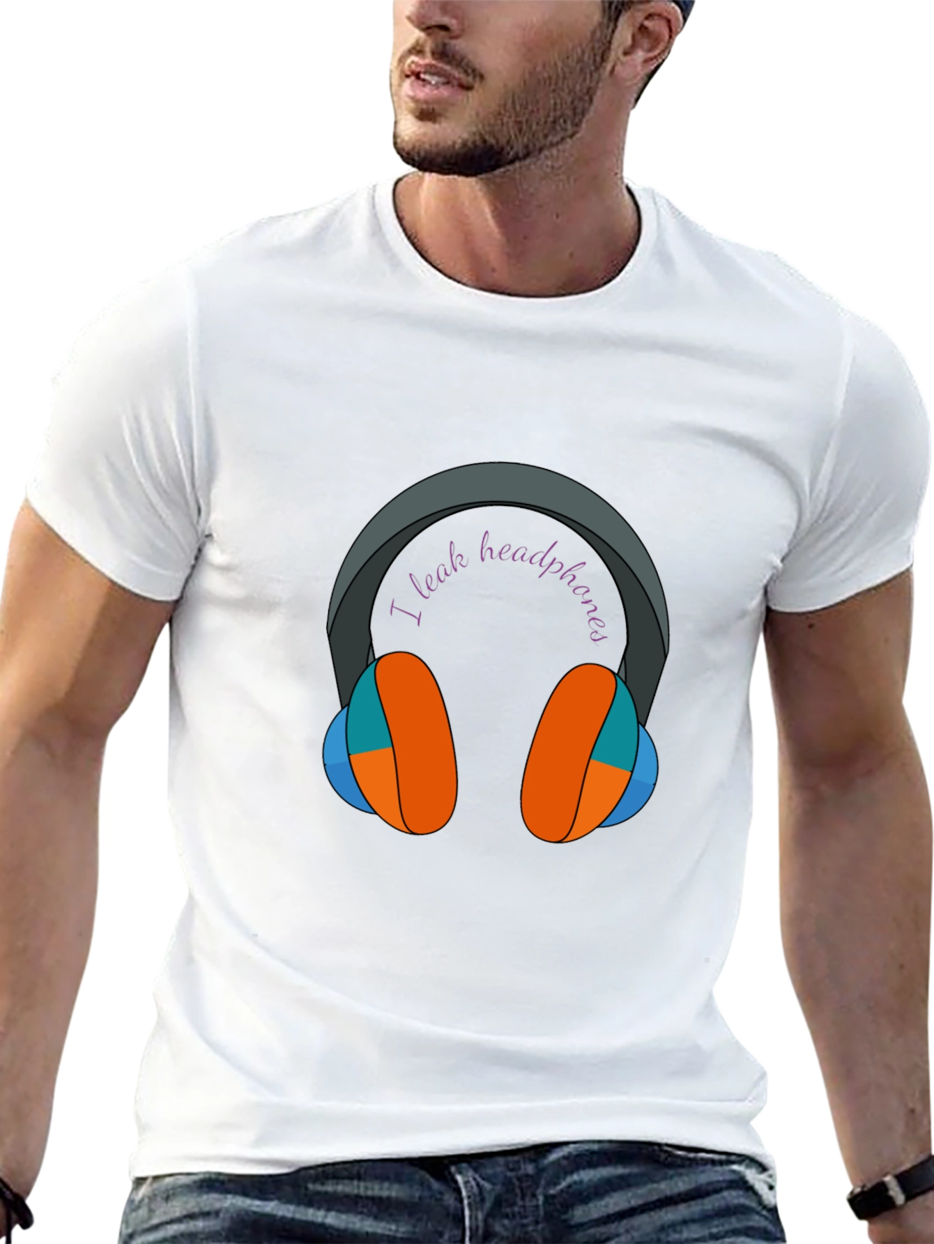 I Leak Headphones Graphic Tee