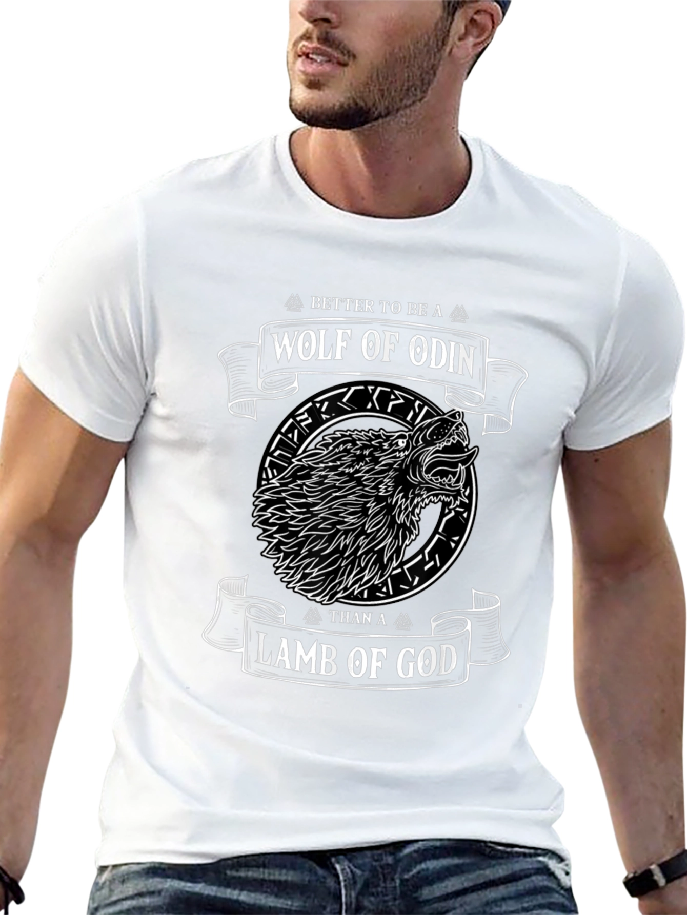 Wolf of Odin Graphic Tee - Viking Style