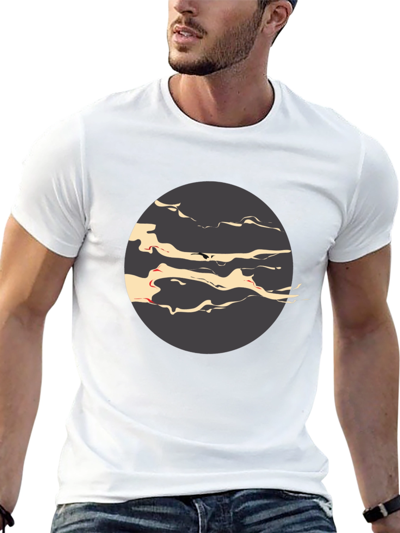 Abstract Circle Graphic Tee