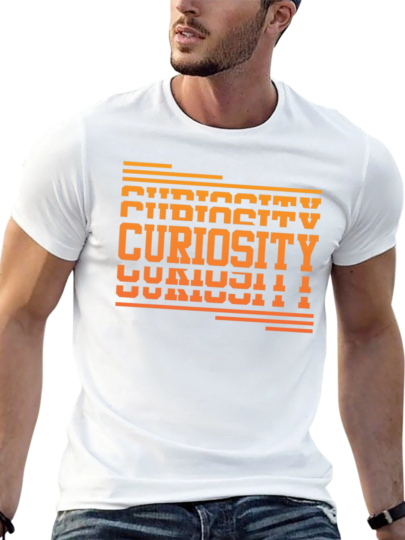Curiosity Graphic Tee - Unisex Black T-Shirt