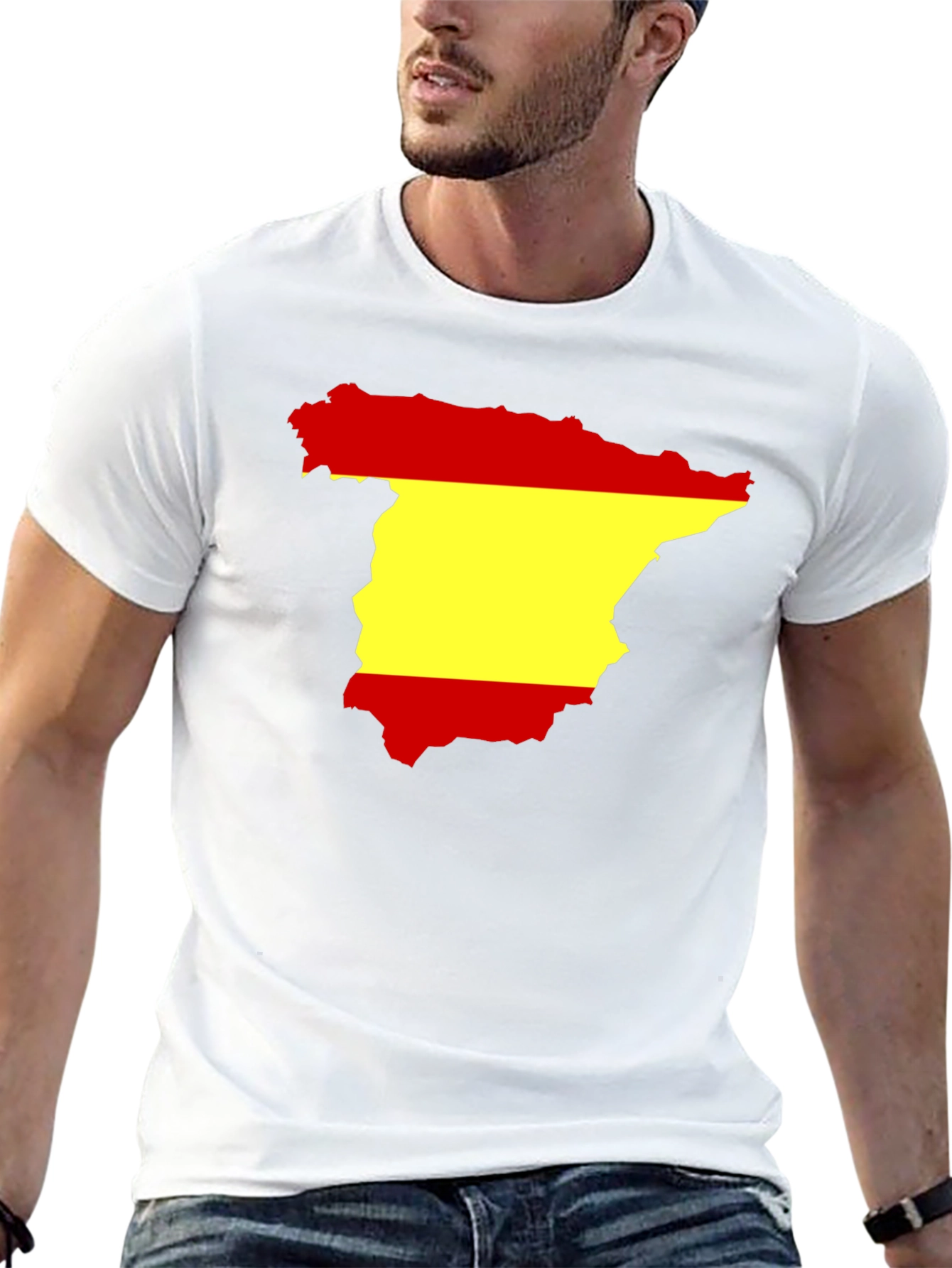 Spain Flag Map Graphic T-Shirt