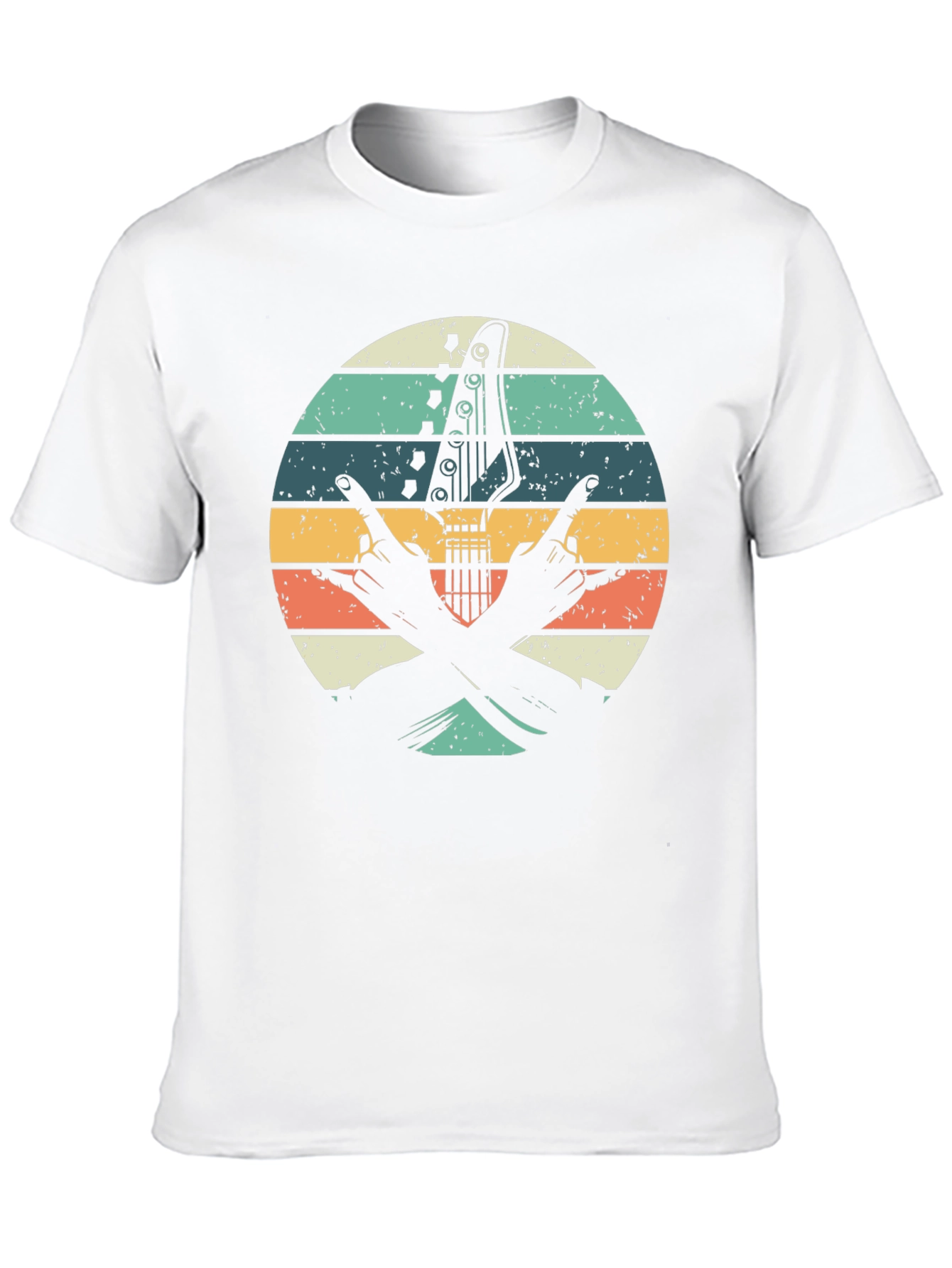 Retro Rock Guitar T-Shirt - Music Lover Tee