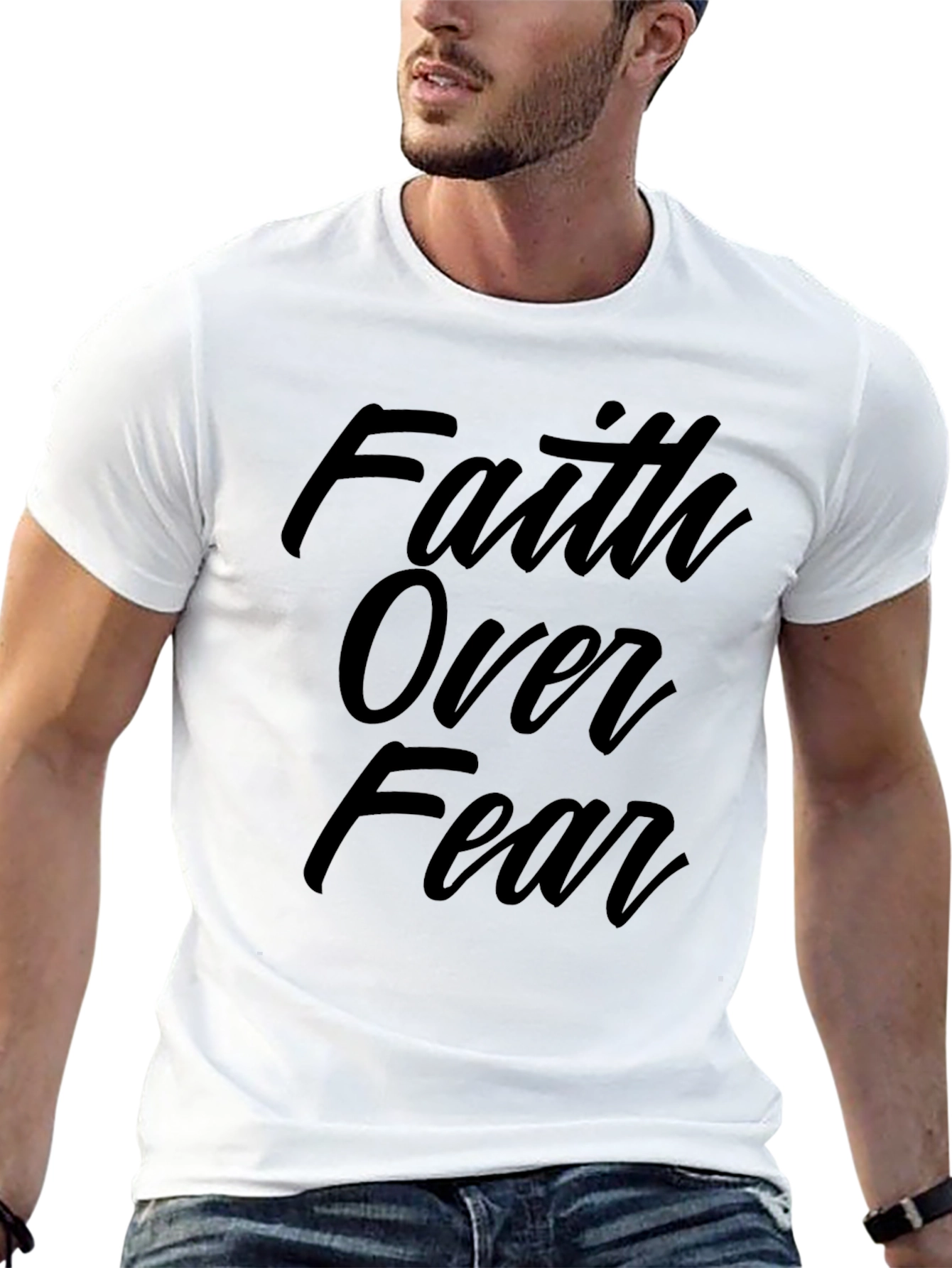 Faith Over Fear T-Shirt - Black