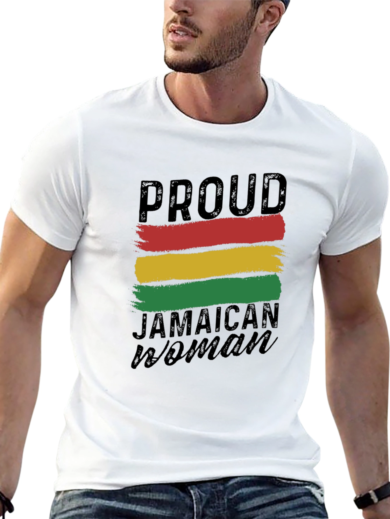 Proud Jamaican Woman T-Shirt - Black