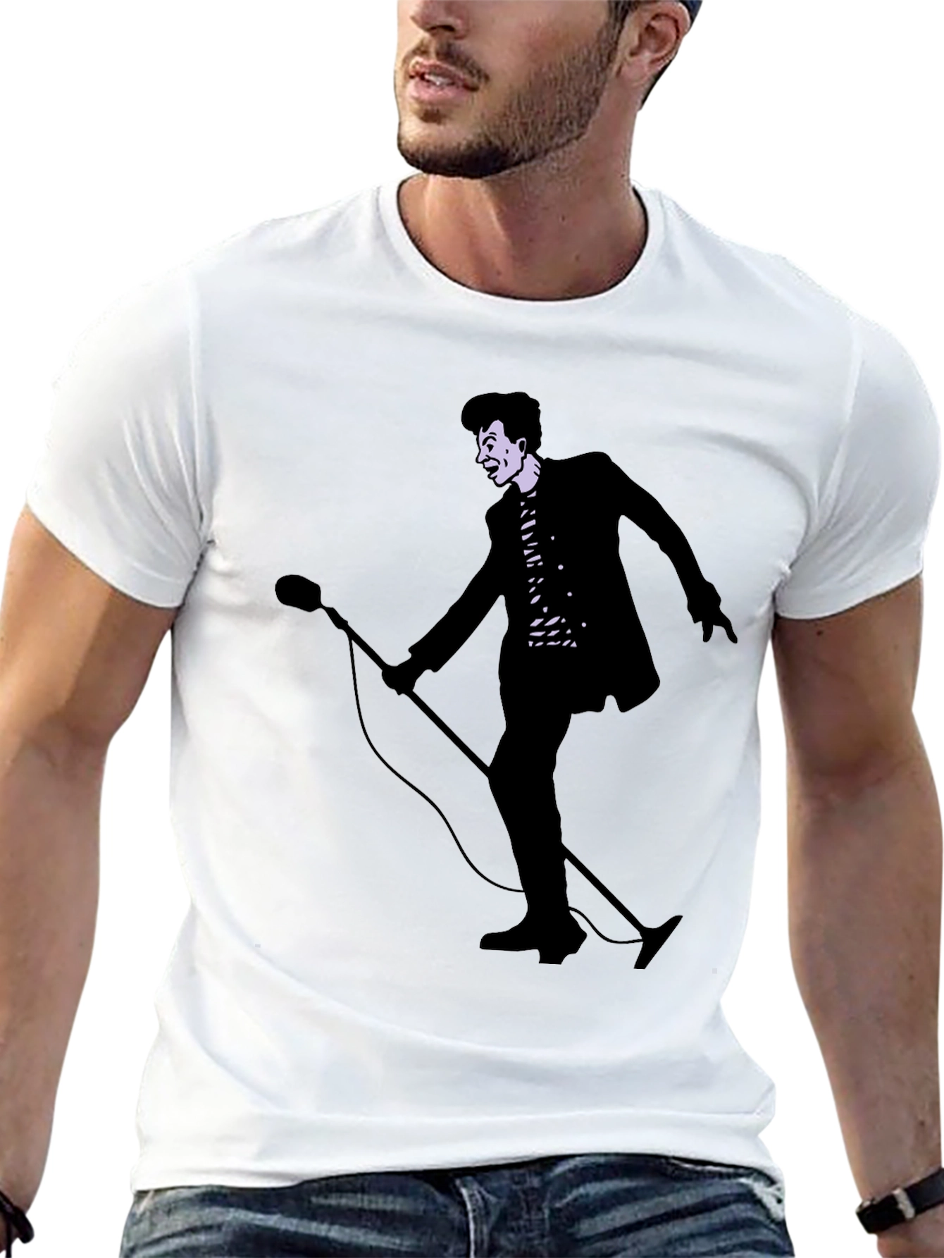 Retro Singer Graphic Tee - Classic Style!