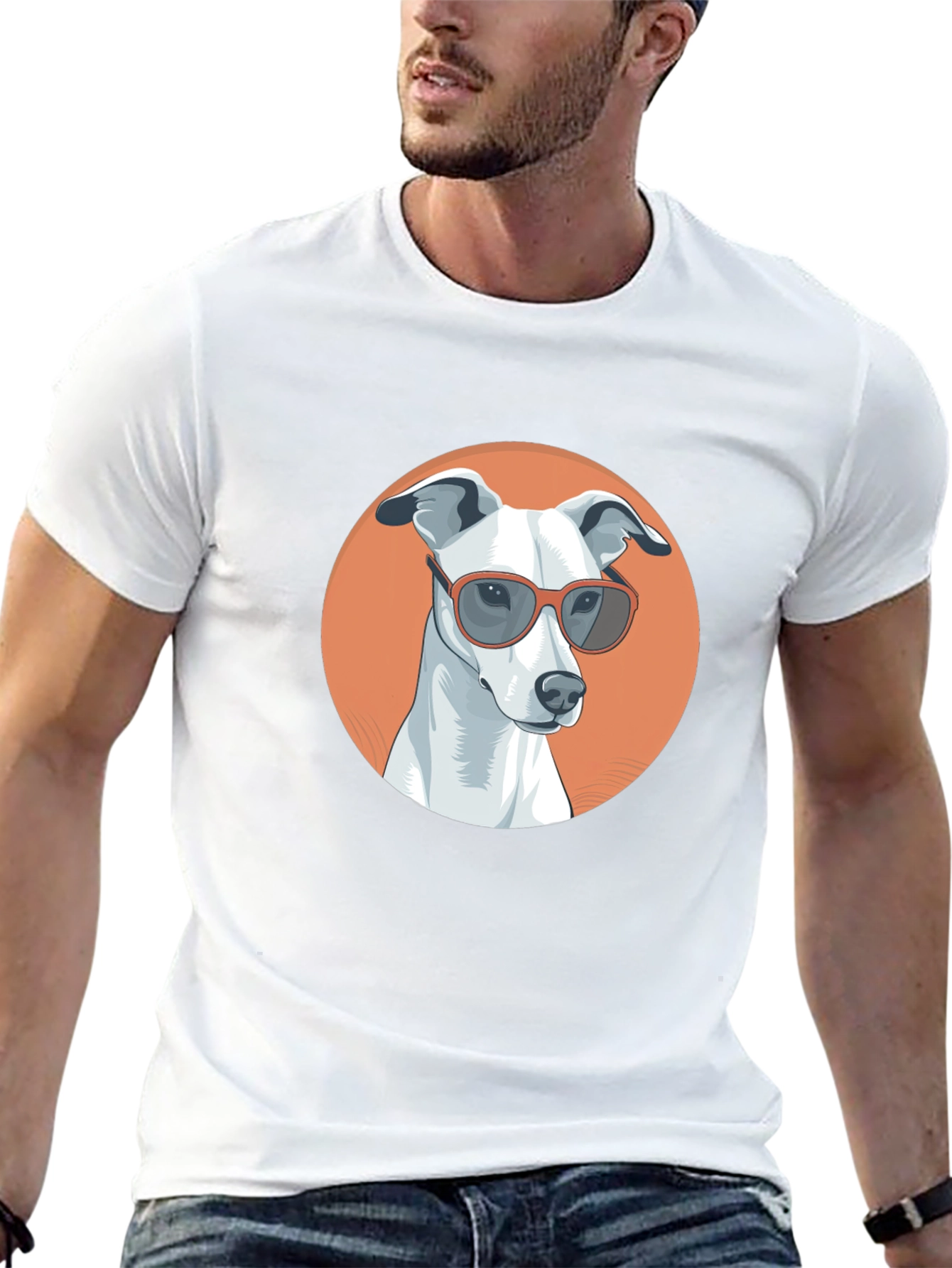 Cool Dog Graphic Tee - Black