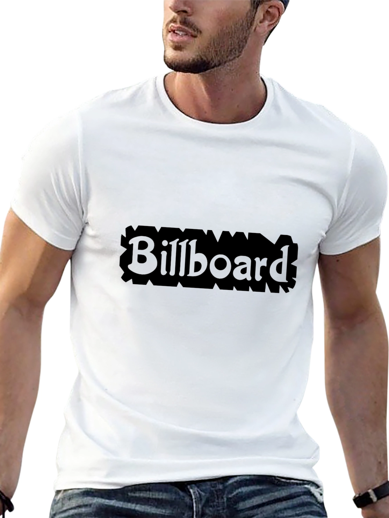 Billboard Graphic T-Shirt - Black