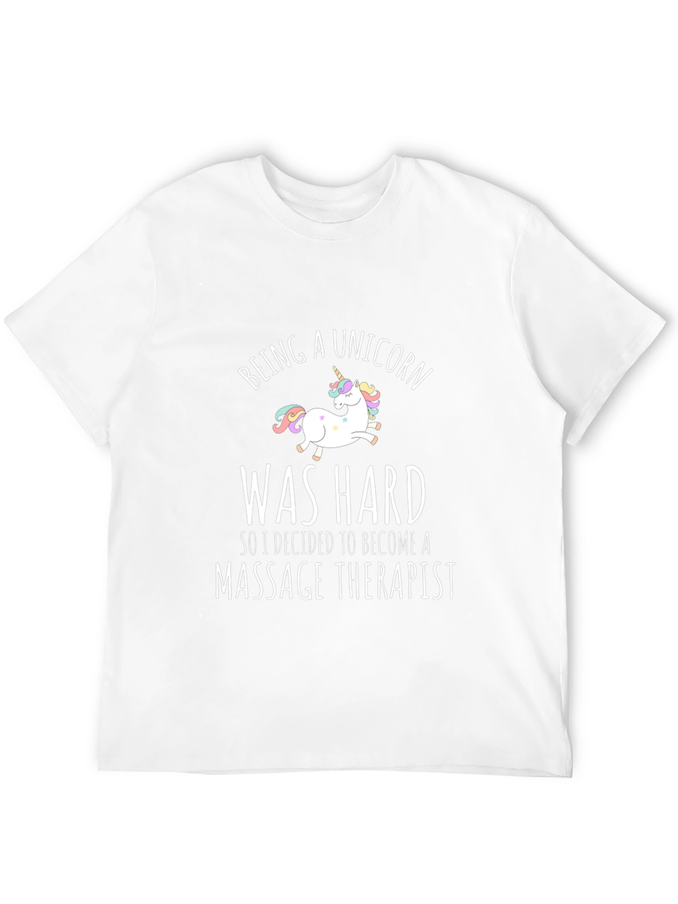 Unicorn Massage Therapist T-Shirt Funny Gift