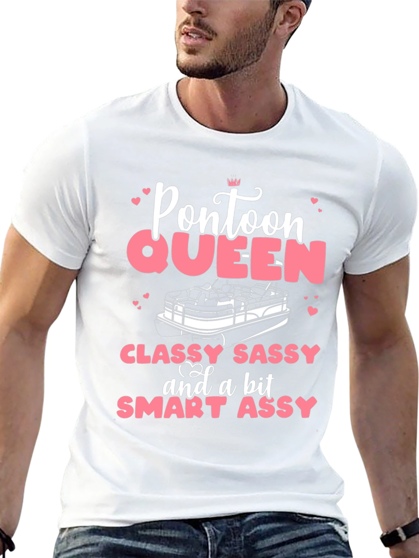 Pontoon Queen T-Shirt - Classy Sassy Smart Assy