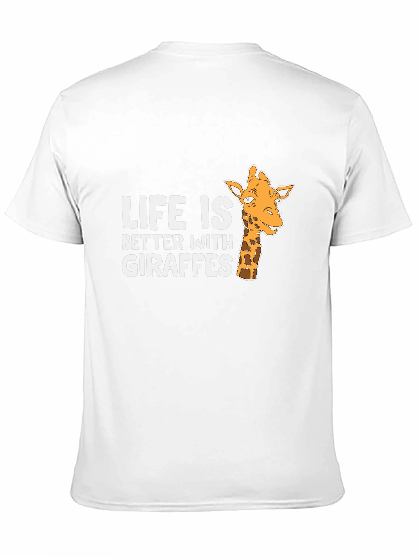 Life is Better with Giraffes Black T-Shirt