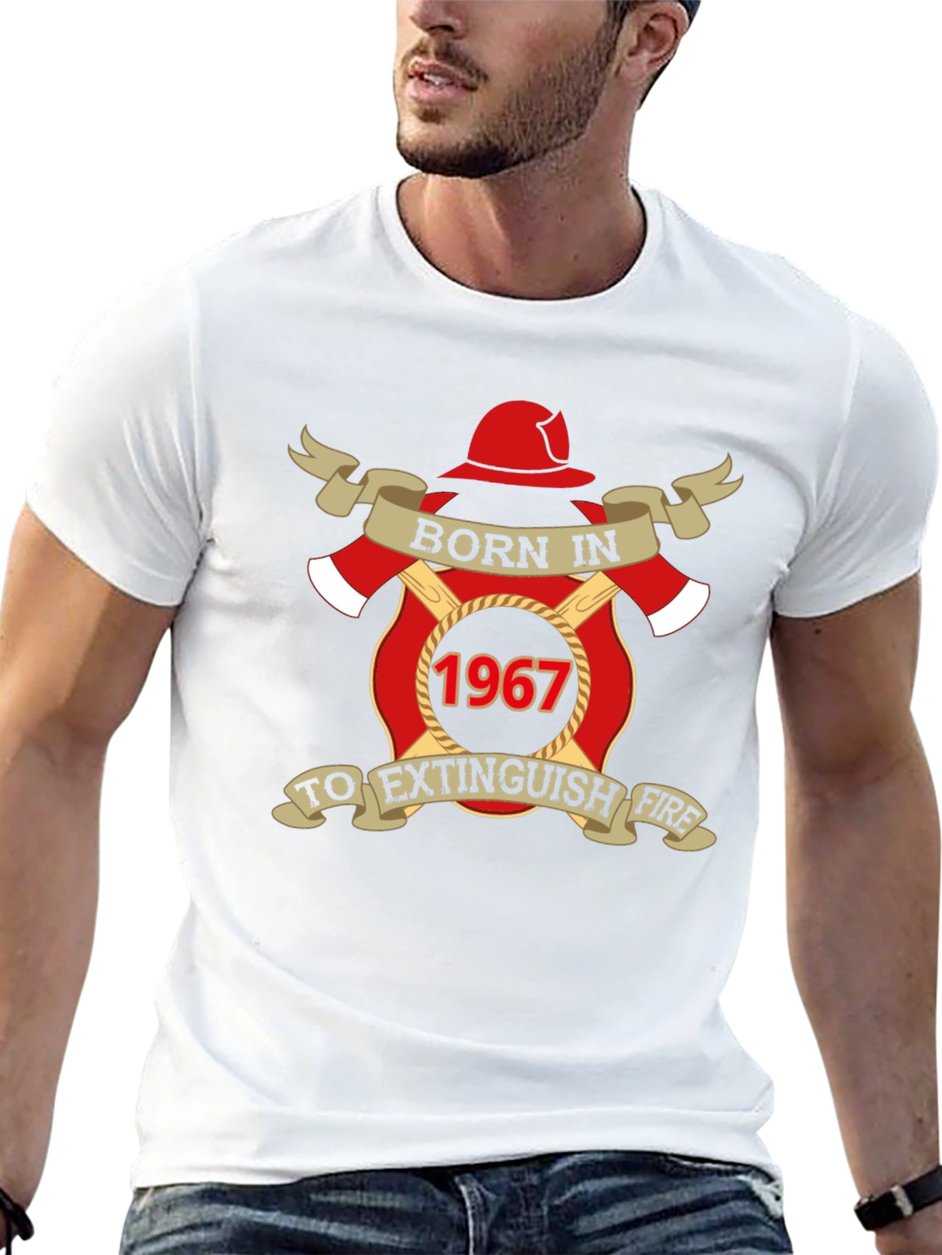Born in 1967 Firefighter T-Shirt