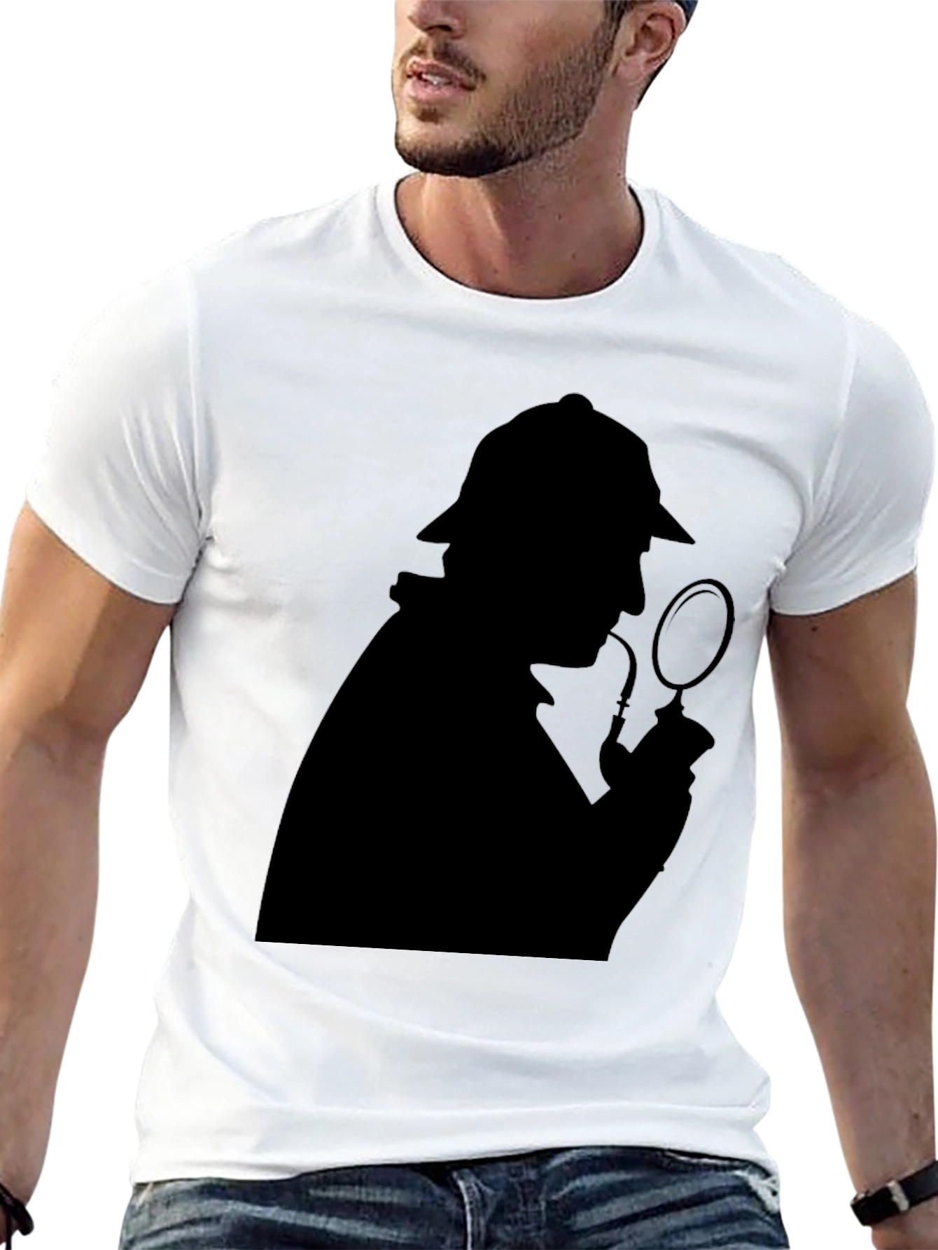 Sherlock Holmes Silhouette T-Shirt - Detective Tee