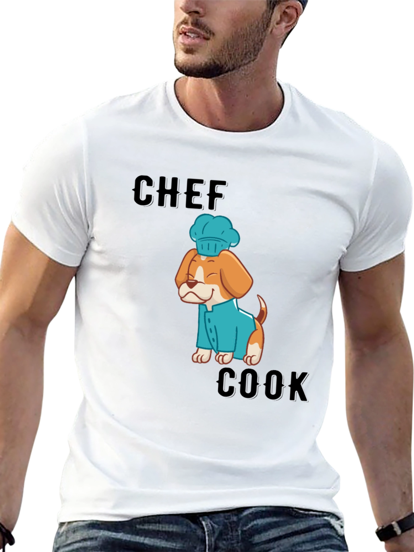 Chef Cook Dog T-Shirt: Cute Culinary Canine Tee