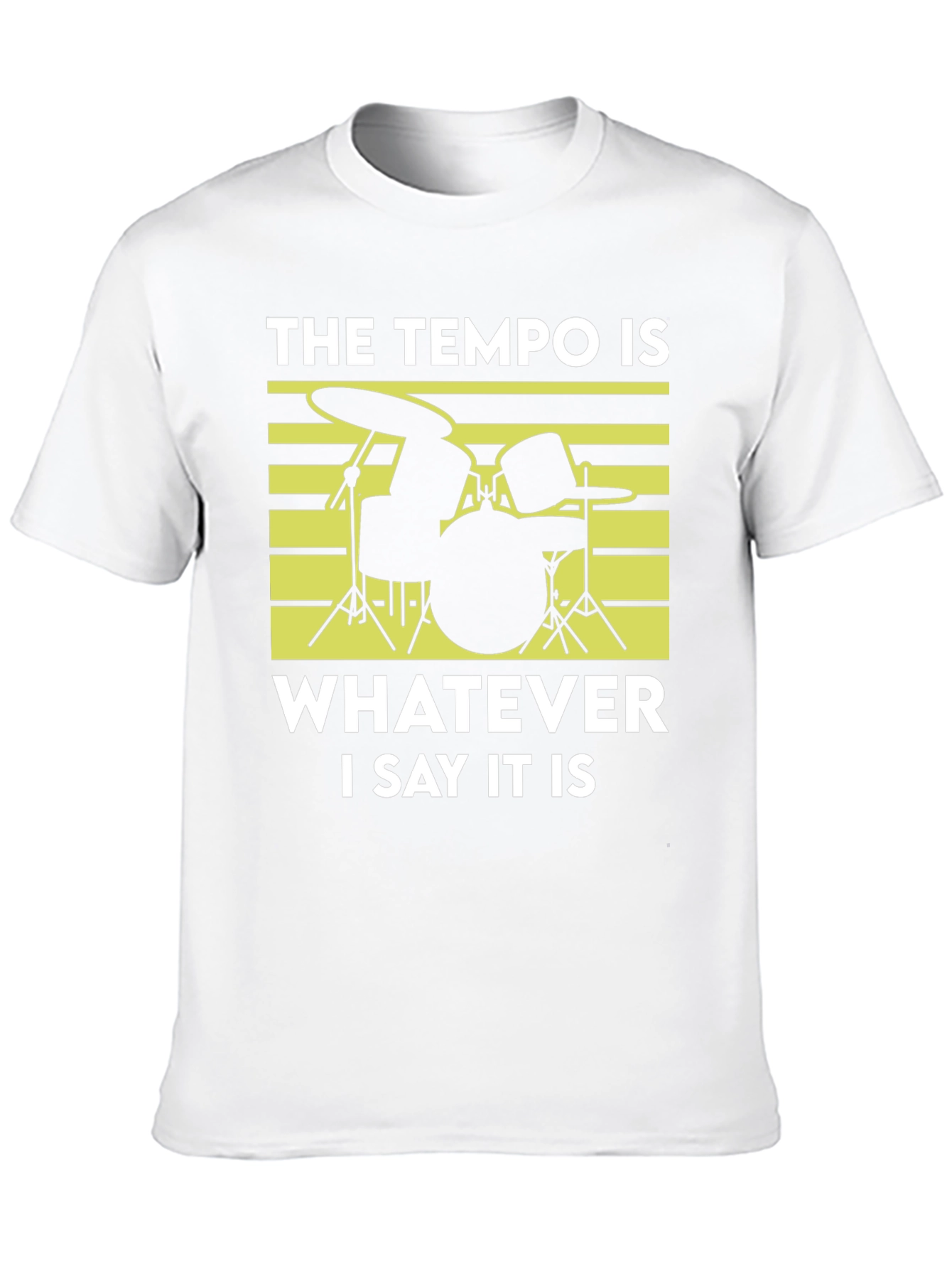 Tempo Drummer T-Shirt - Funny Musician Tee
