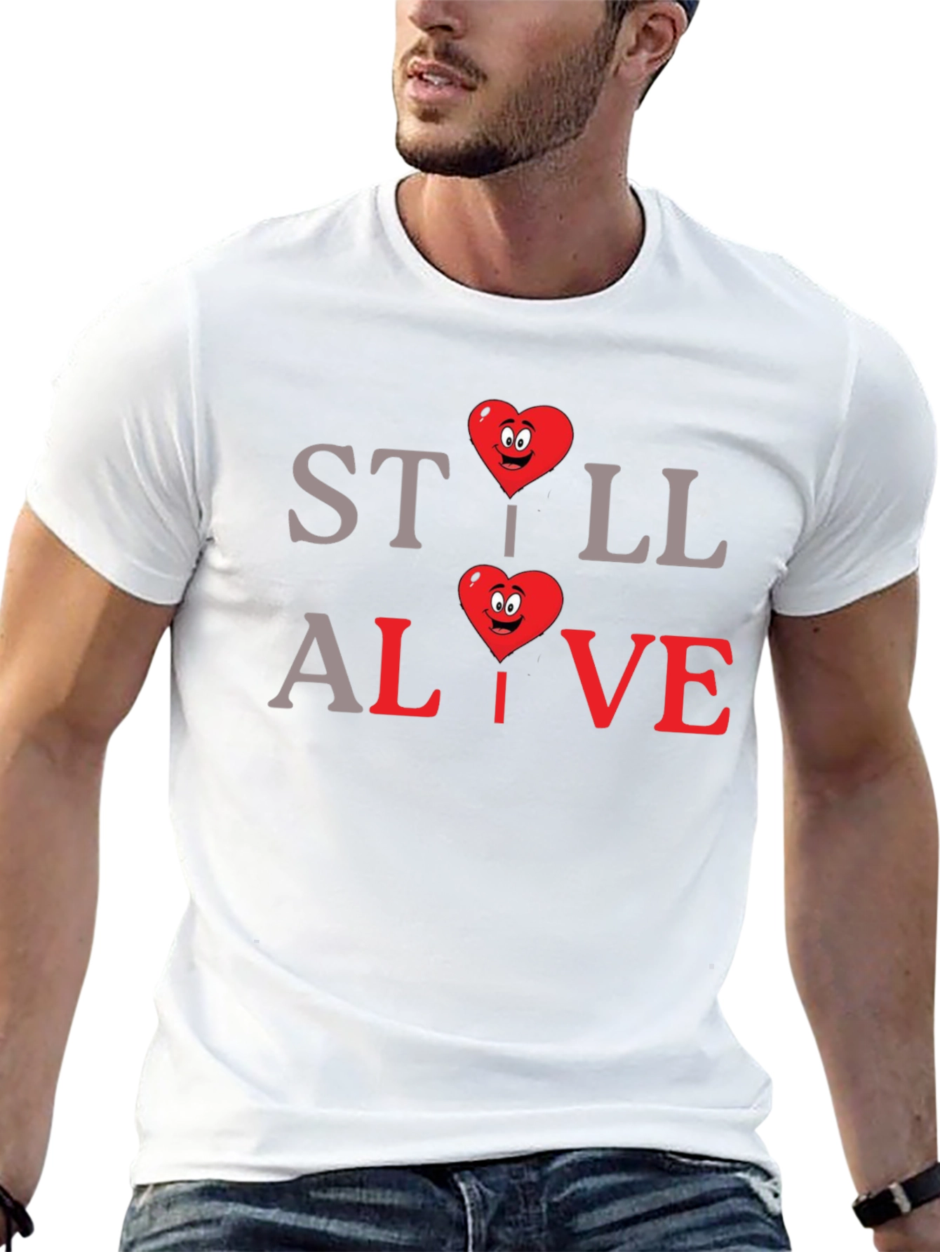 Still Alive Heart Graphic T-Shirt