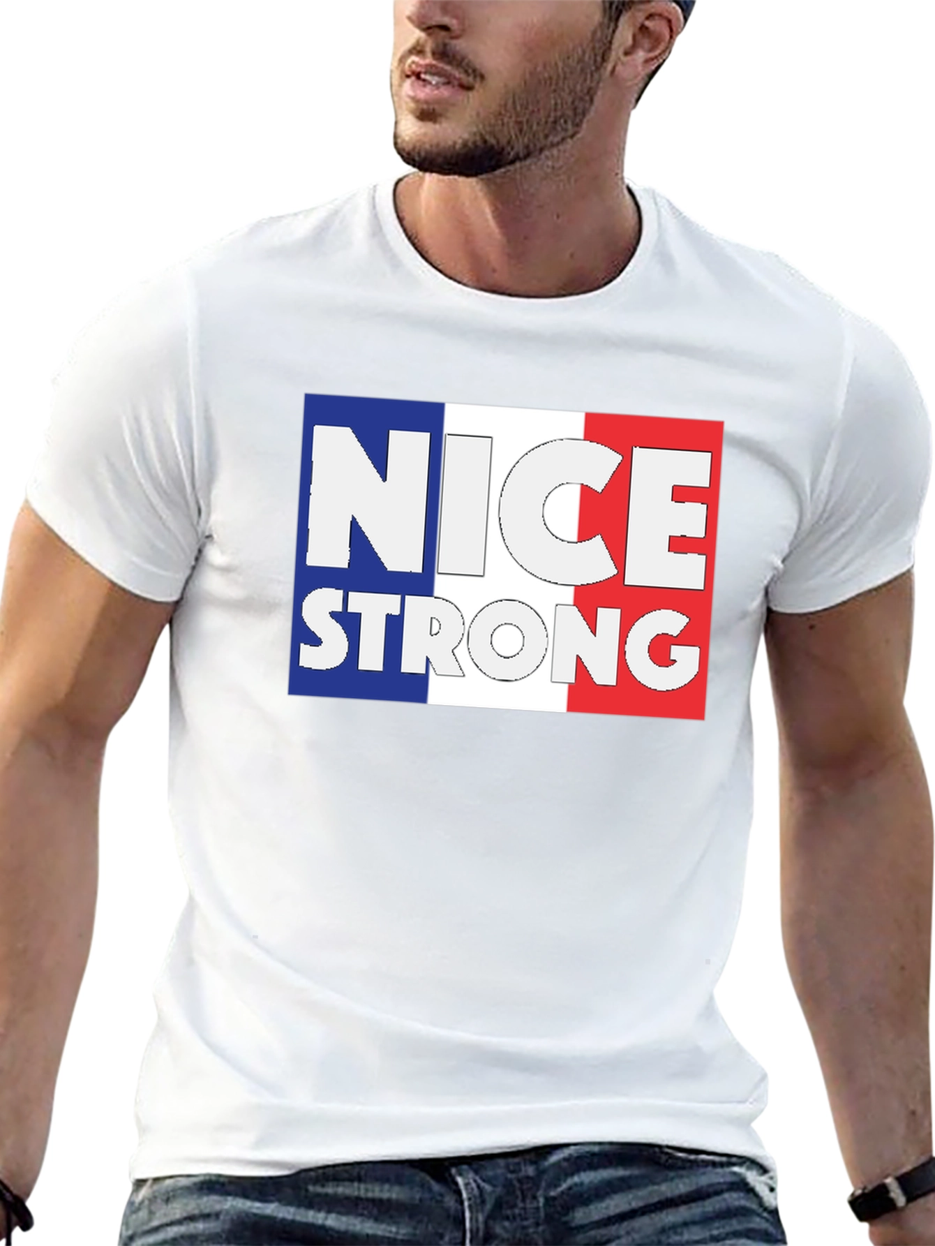 Nice Strong France Flag T-Shirt