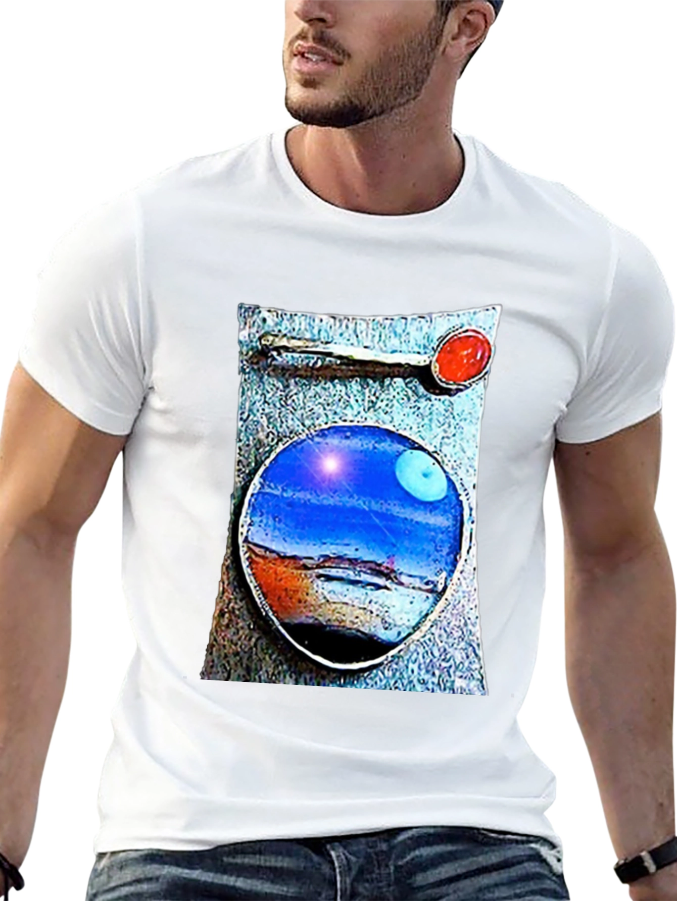 Abstract Landscape Graphic T-Shirt