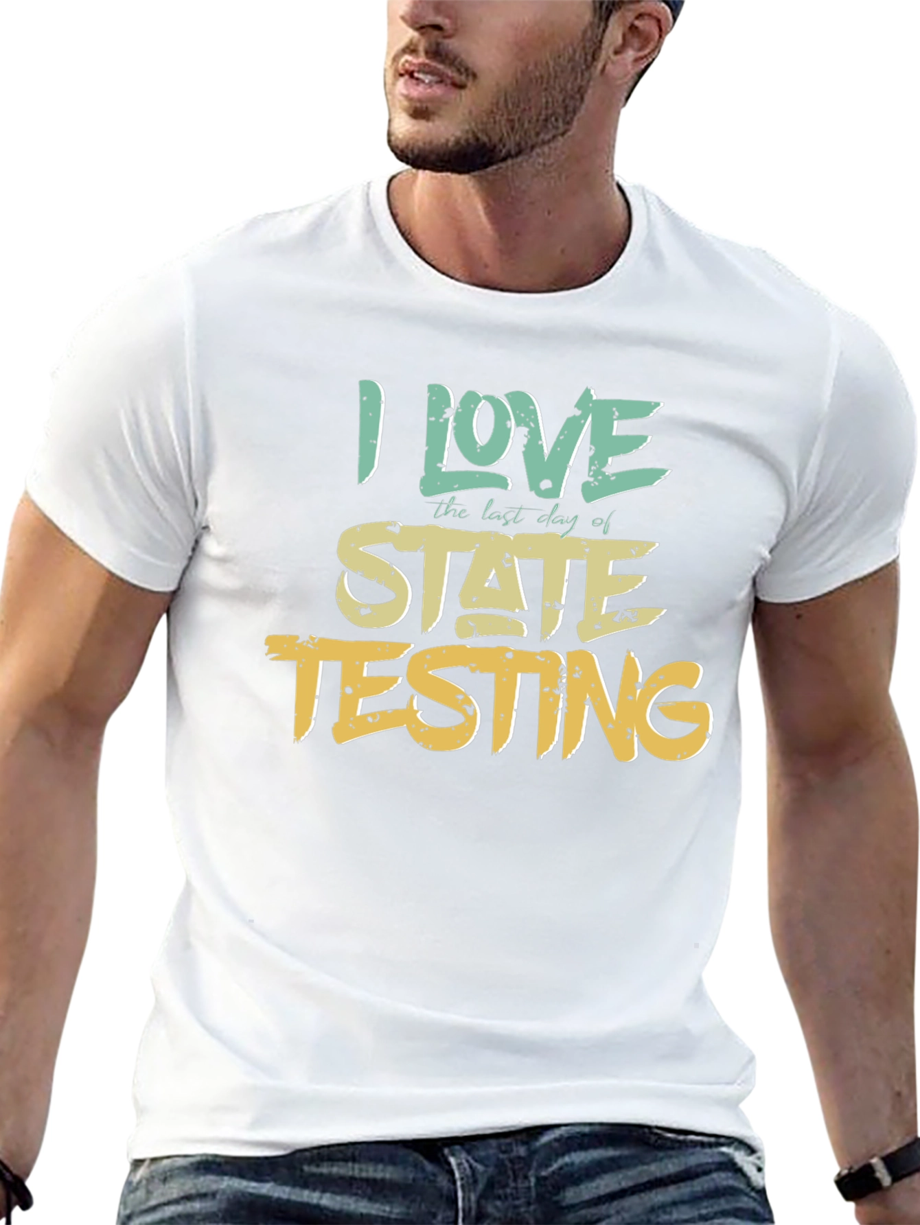 I Love State Testing Graphic Tee
