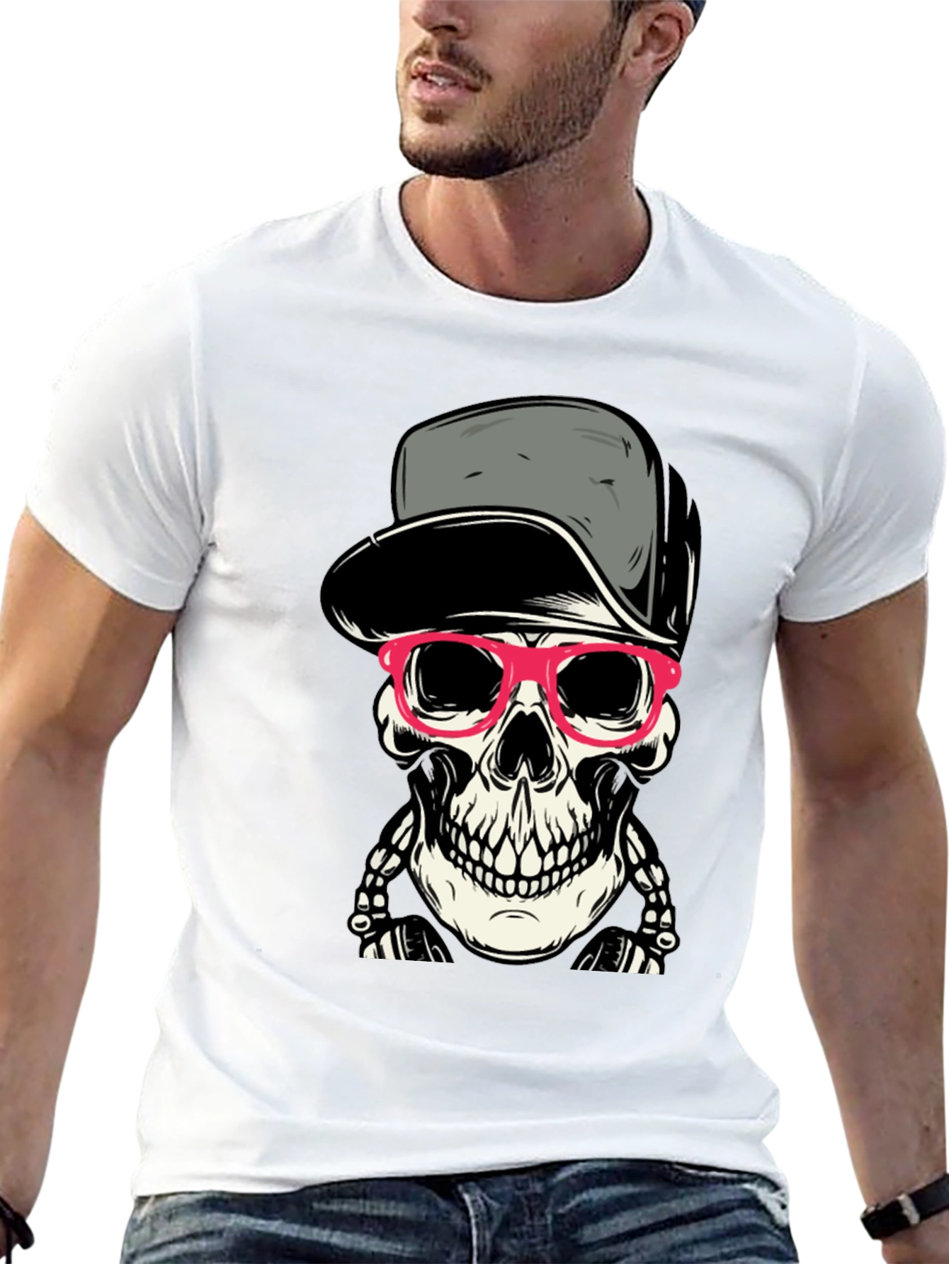 Skull Graphic T-Shirt - Cool & Edgy Streetwear Style