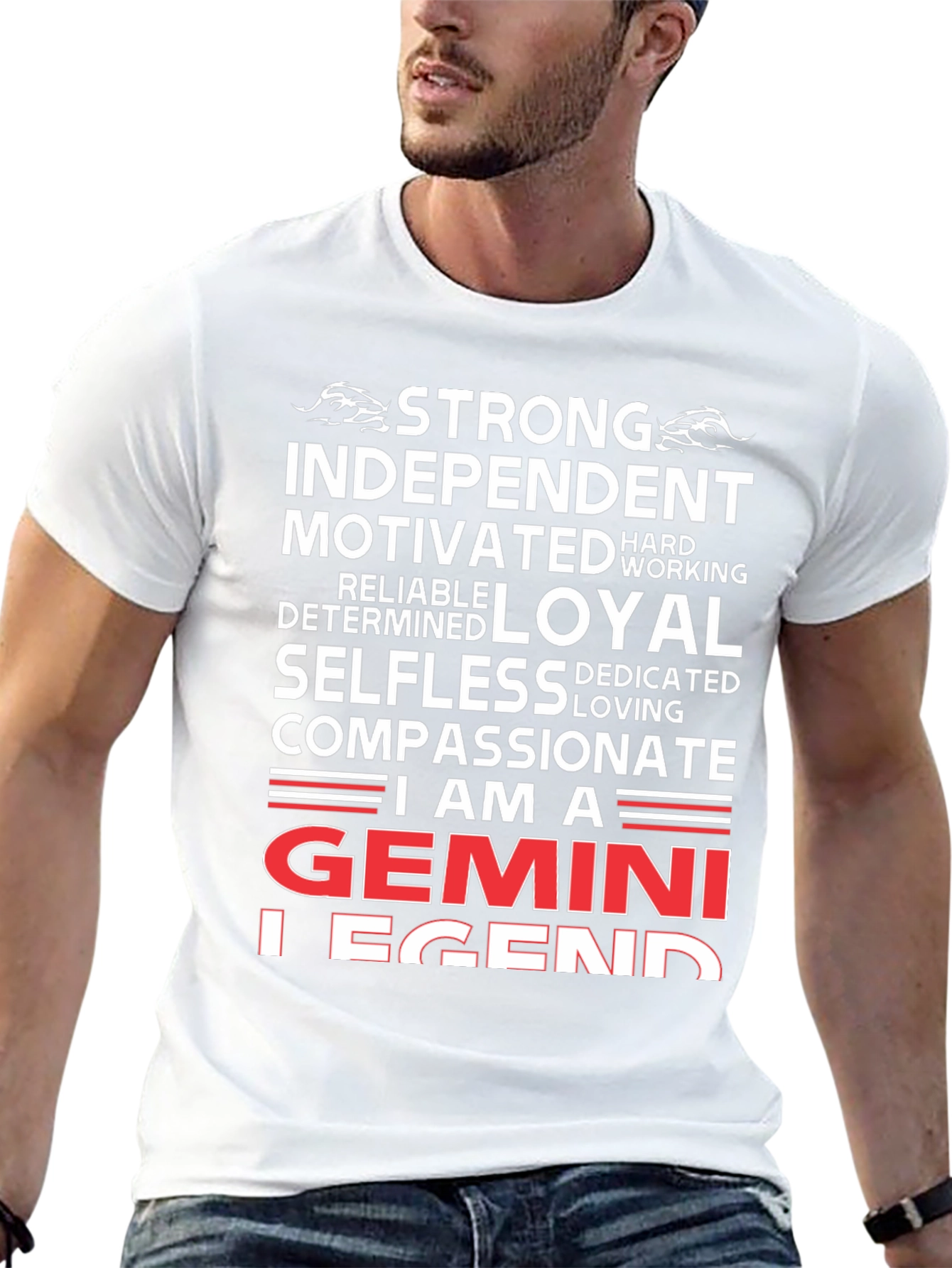 Gemini Legend T-Shirt: Strong Independent & Compassionate