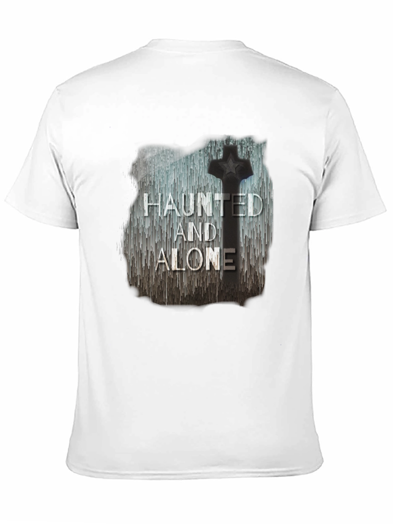 Haunted and Alone Gothic Graphic T-Shirt