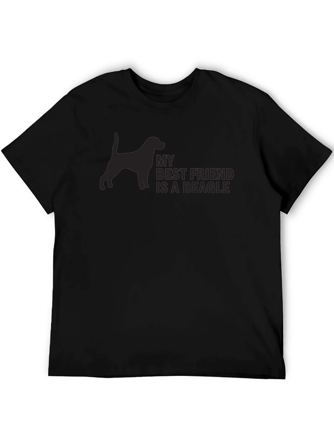 My Best Friend is a Beagle Black T-Shirt